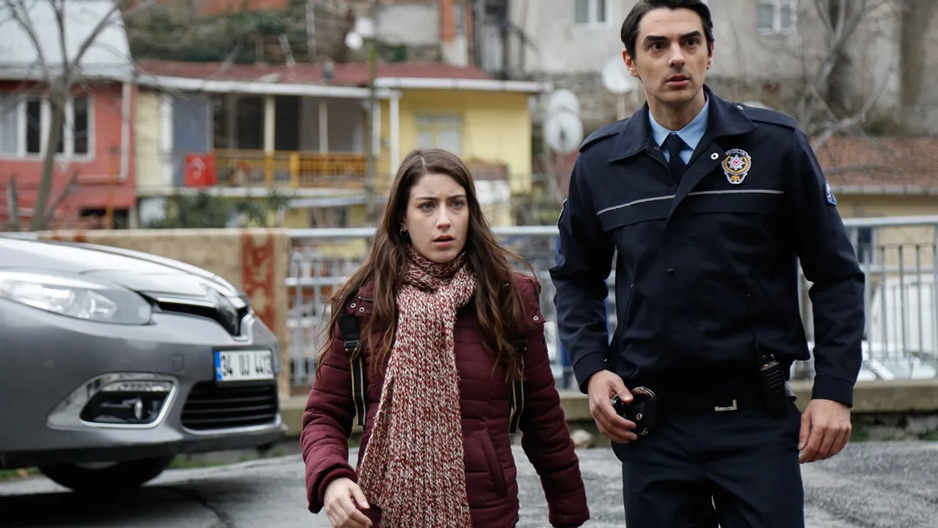 Hazal Kaya and Mehmetcan Mincinozlu in Our Story (2017)