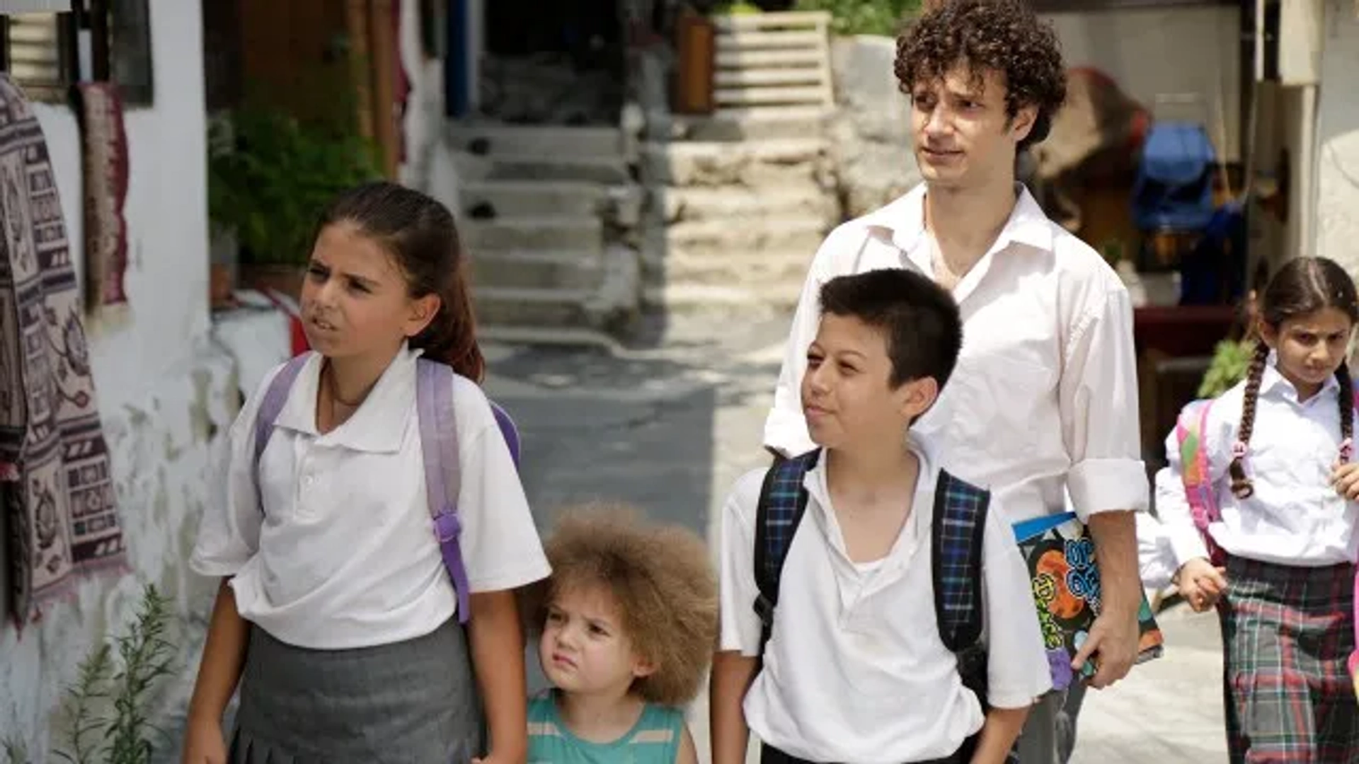 Alp Akar, Zeynep Selimoglu, Ömer Sevgi, and Nejat Uygur in Our Story (2017)