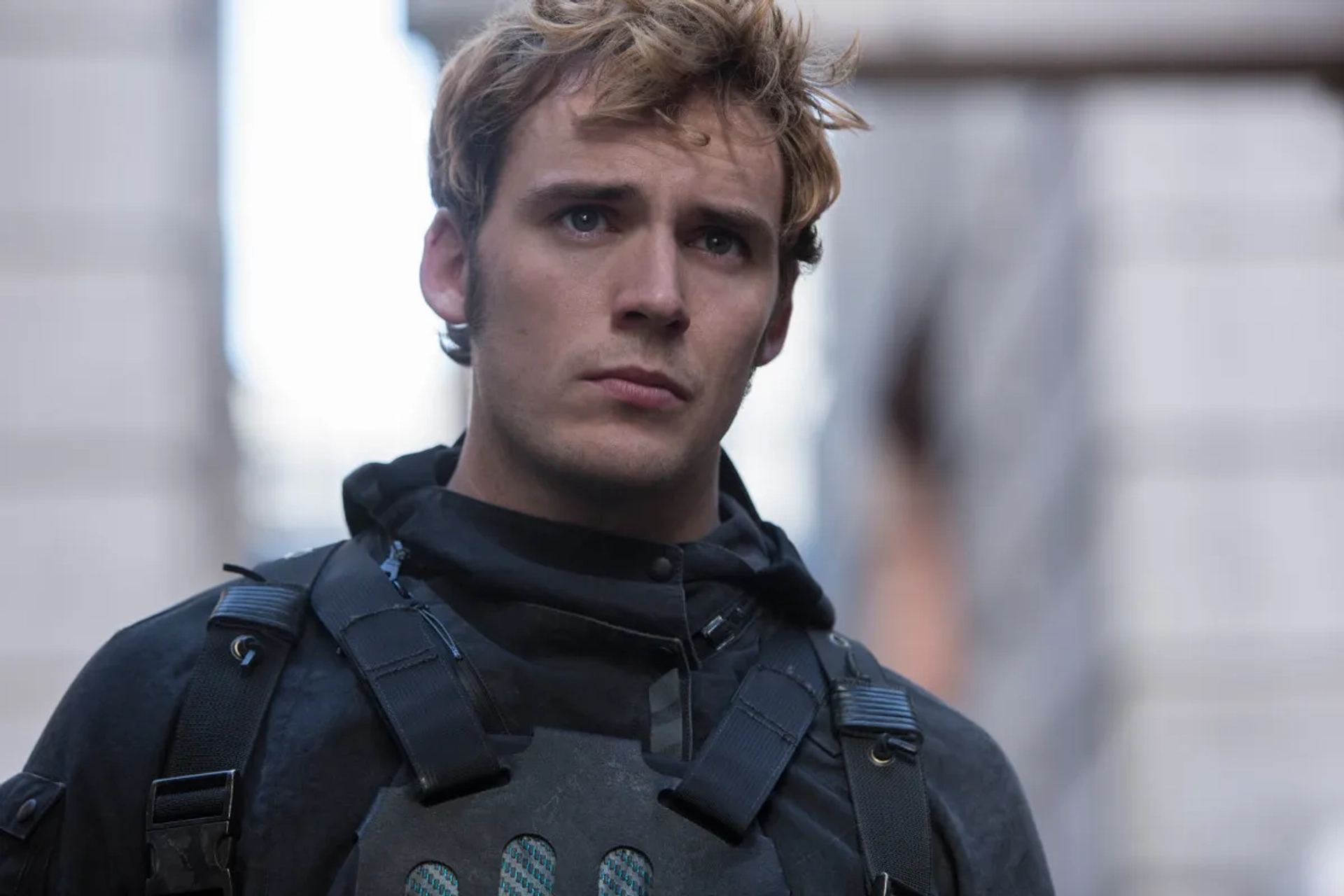 Sam Claflin in The Hunger Games: Mockingjay - Part 2 (2015)