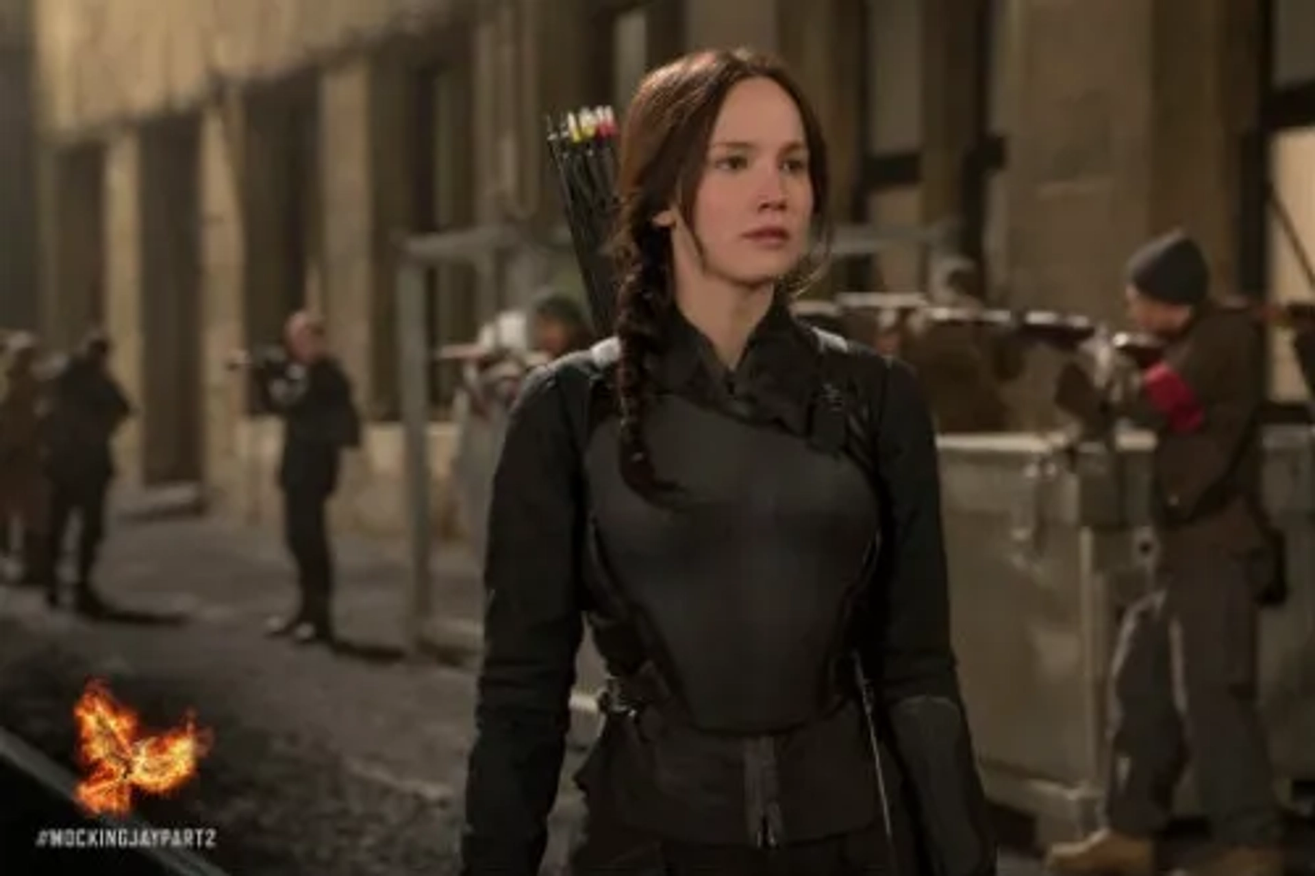 Jennifer Lawrence in The Hunger Games: Mockingjay - Part 2 (2015)