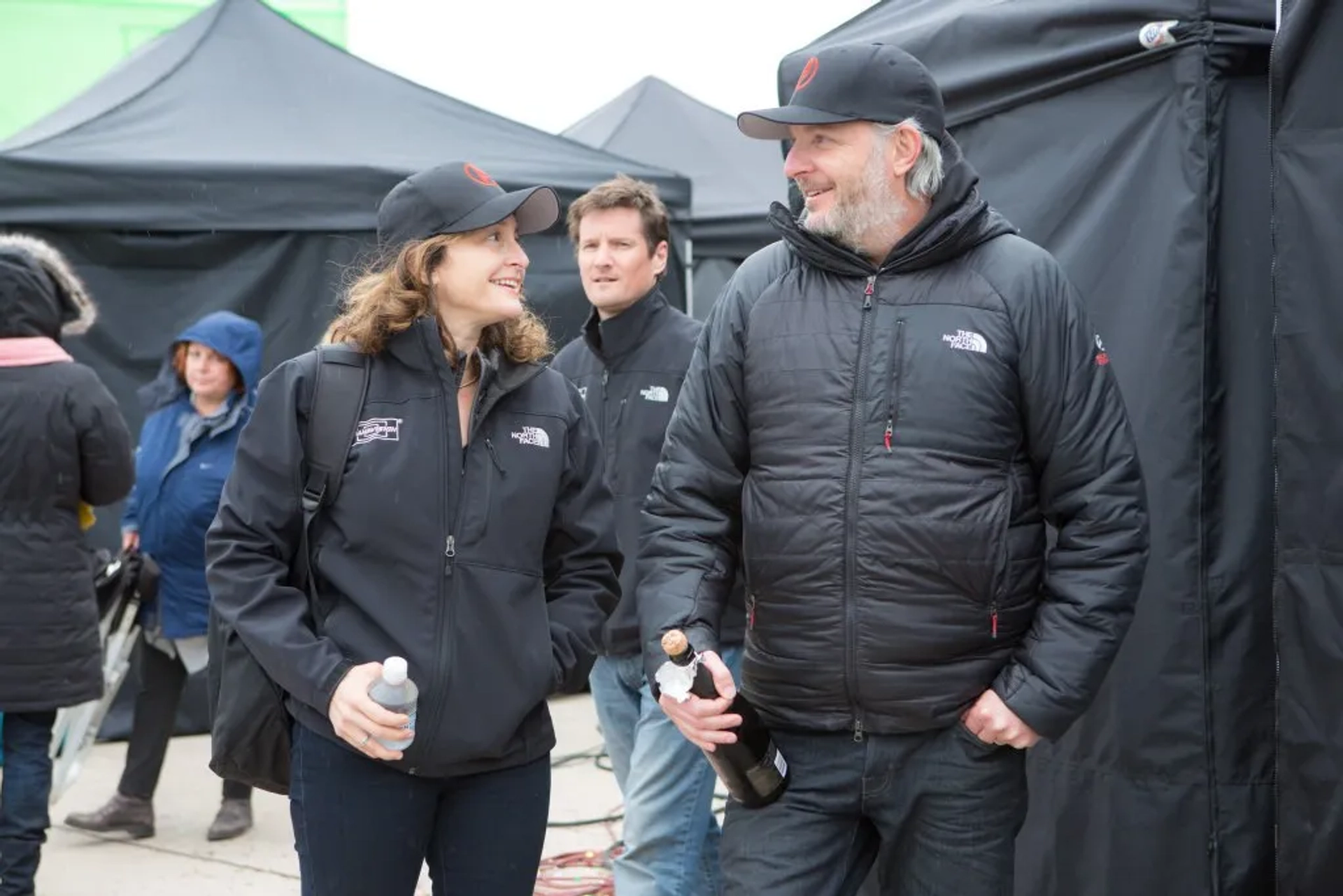 Francis Lawrence and Nina Jacobson in The Hunger Games: Mockingjay - Part 2 (2015)