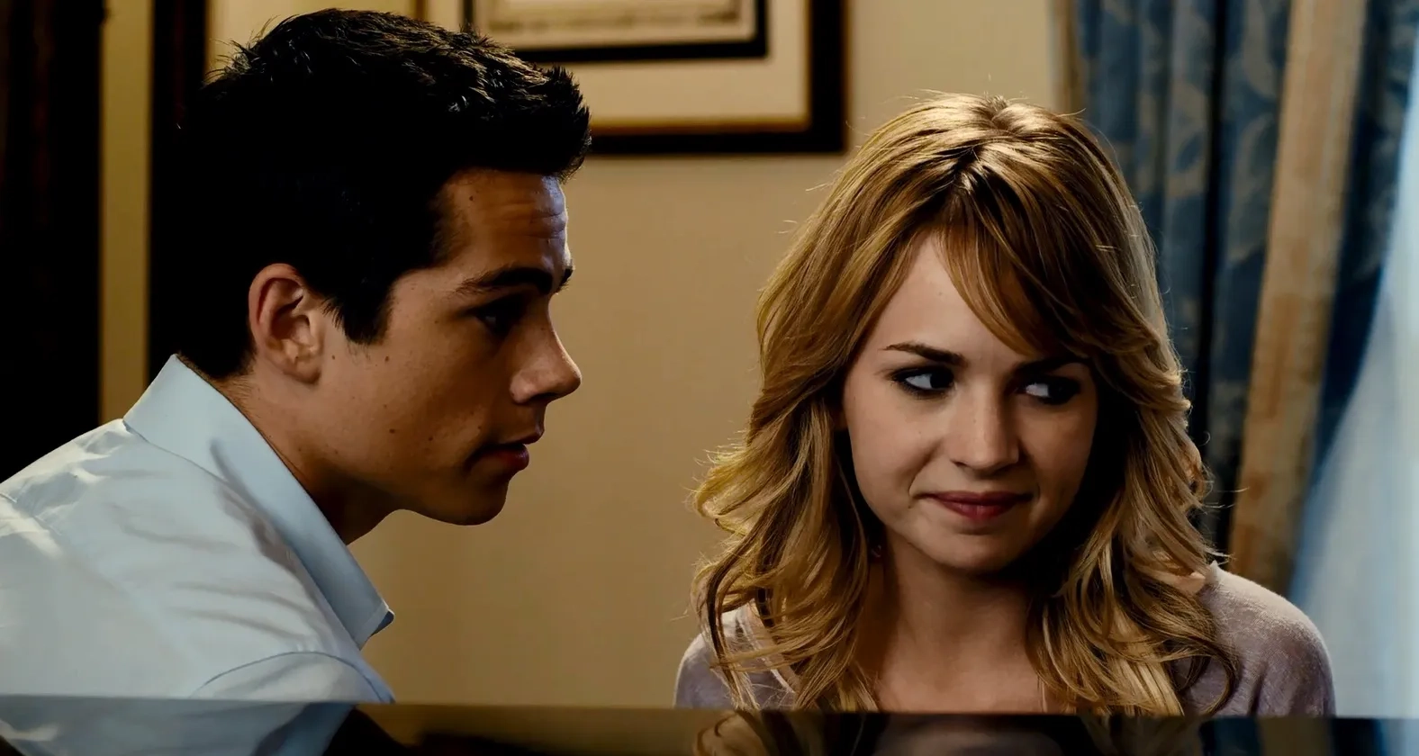 Britt Robertson and Dylan O'Brien in The First Time (2012)