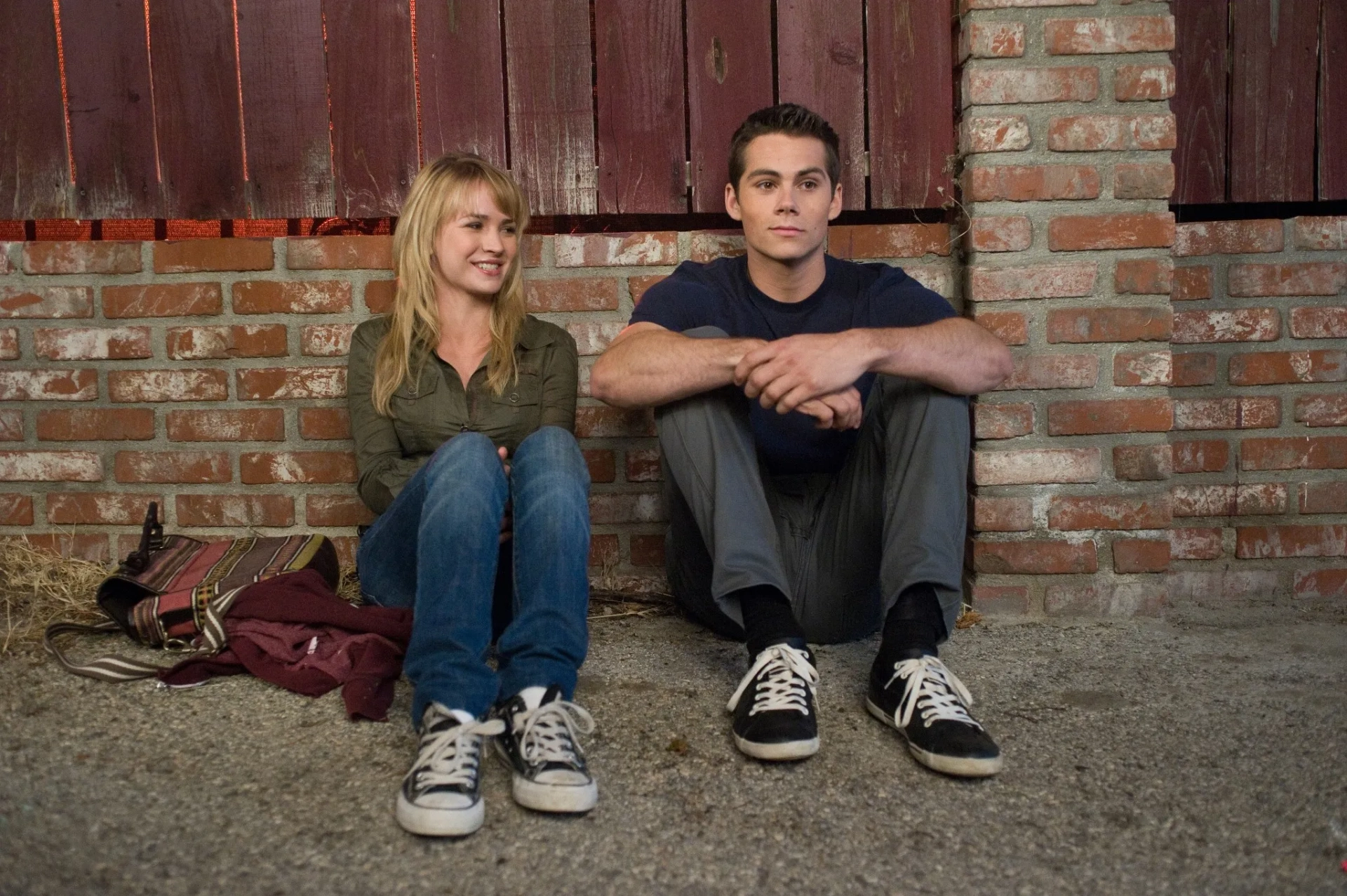 Britt Robertson and Dylan O'Brien in The First Time (2012)