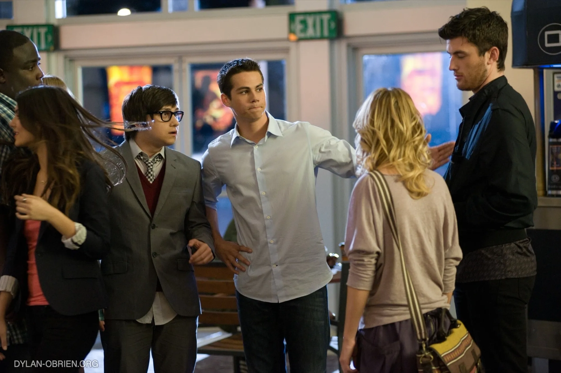 Craig Roberts, Britt Robertson, Victoria Justice, James Frecheville, Lamarcus Tinker, and Dylan O'Brien in The First Time (2012)