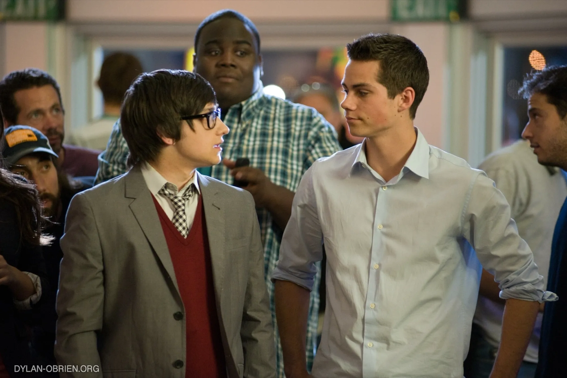 Craig Roberts, Lamarcus Tinker, and Dylan O'Brien in The First Time (2012)