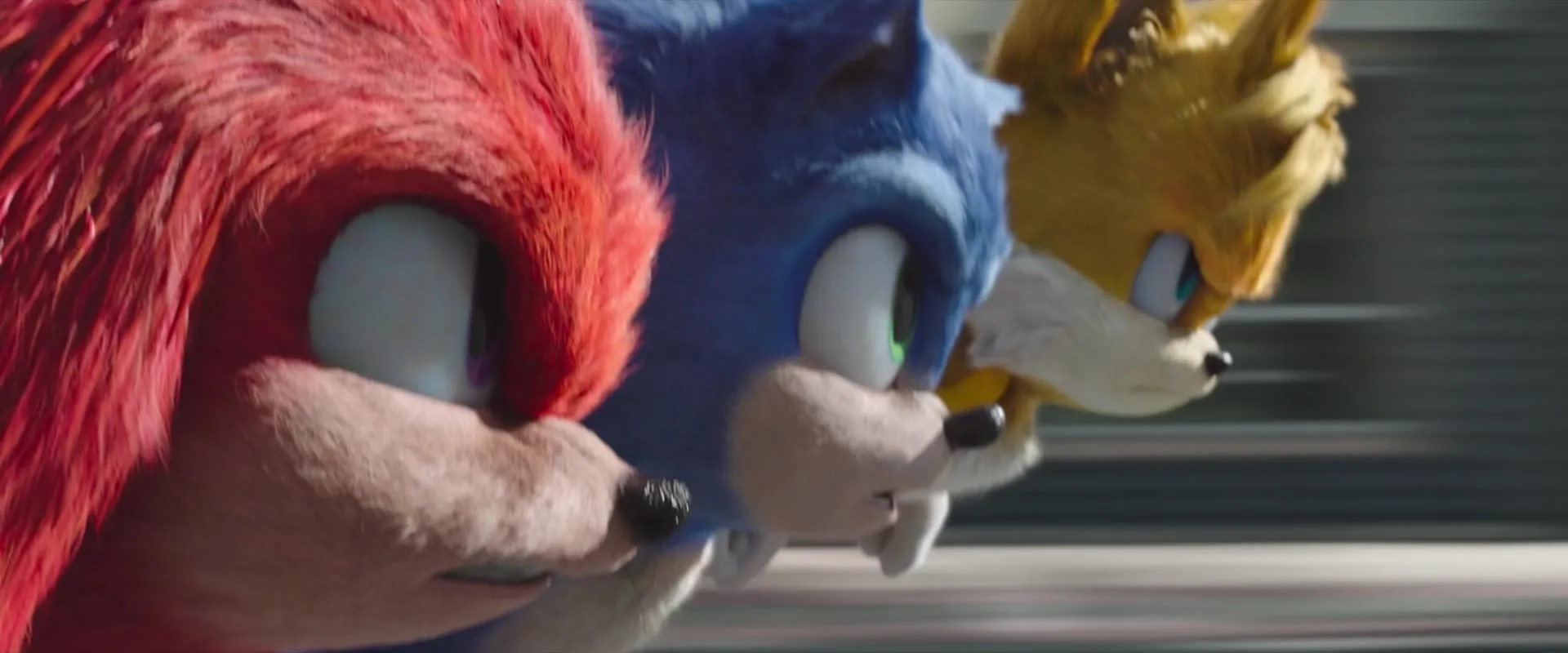 Idris Elba, Colleen O'Shaughnessey, and Ben Schwartz in Sonic the Hedgehog 2 (2022)