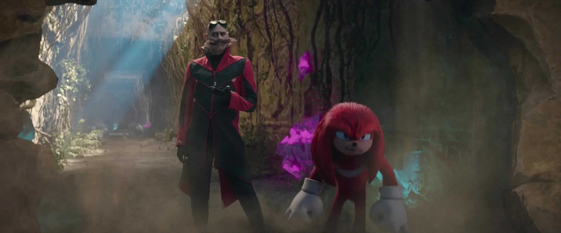 Jim Carrey and Idris Elba in Sonic the Hedgehog 2 (2022)