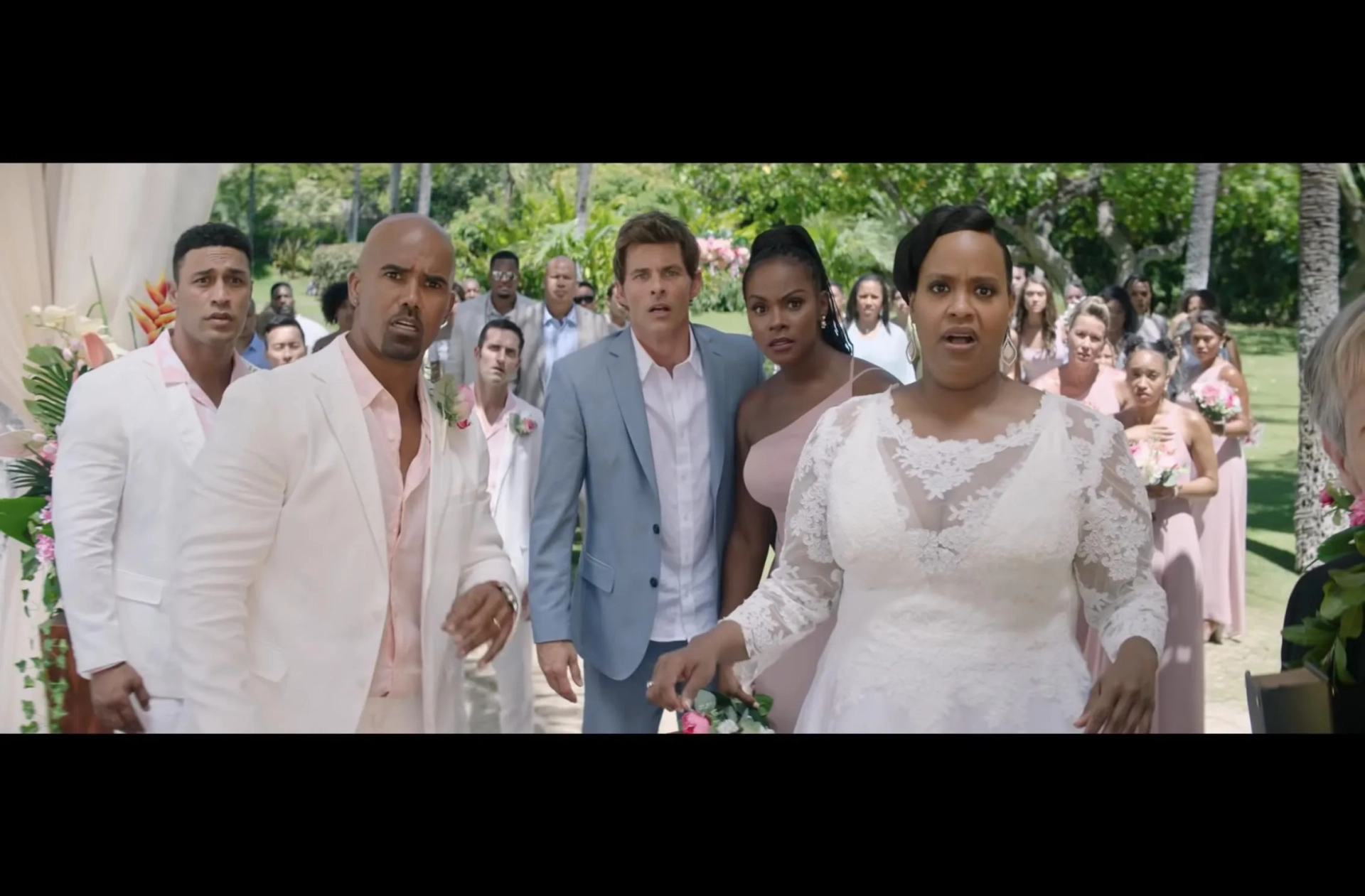 James Marsden, Shemar Moore, Tika Sumpter, and Natasha Rothwell in Sonic the Hedgehog 2 (2022)