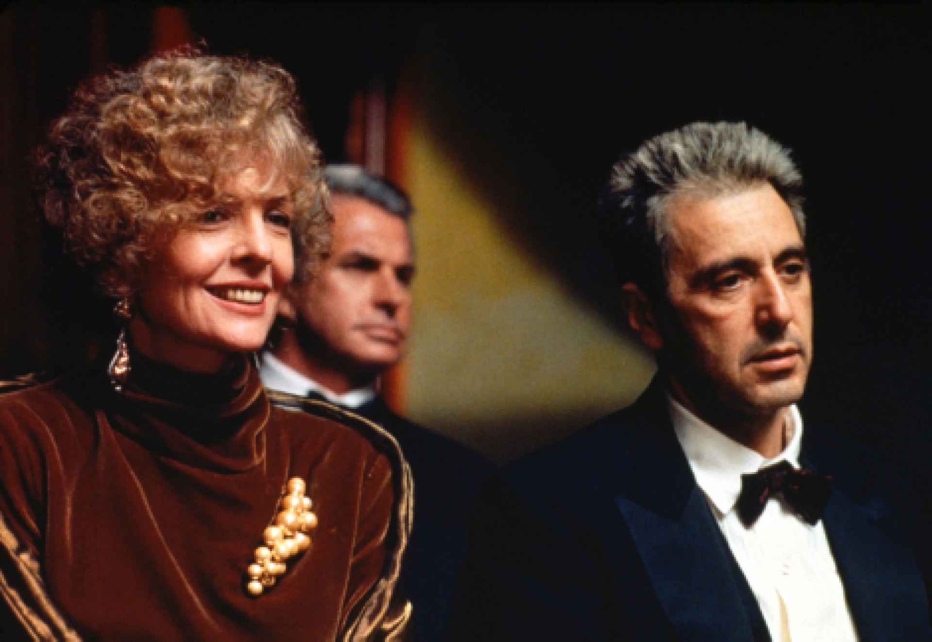 Al Pacino, Diane Keaton, and George Hamilton in The Godfather Part III (1990)