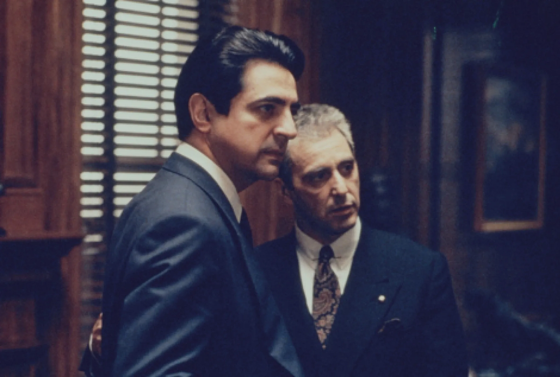 Al Pacino and Joe Mantegna in The Godfather Part III (1990)