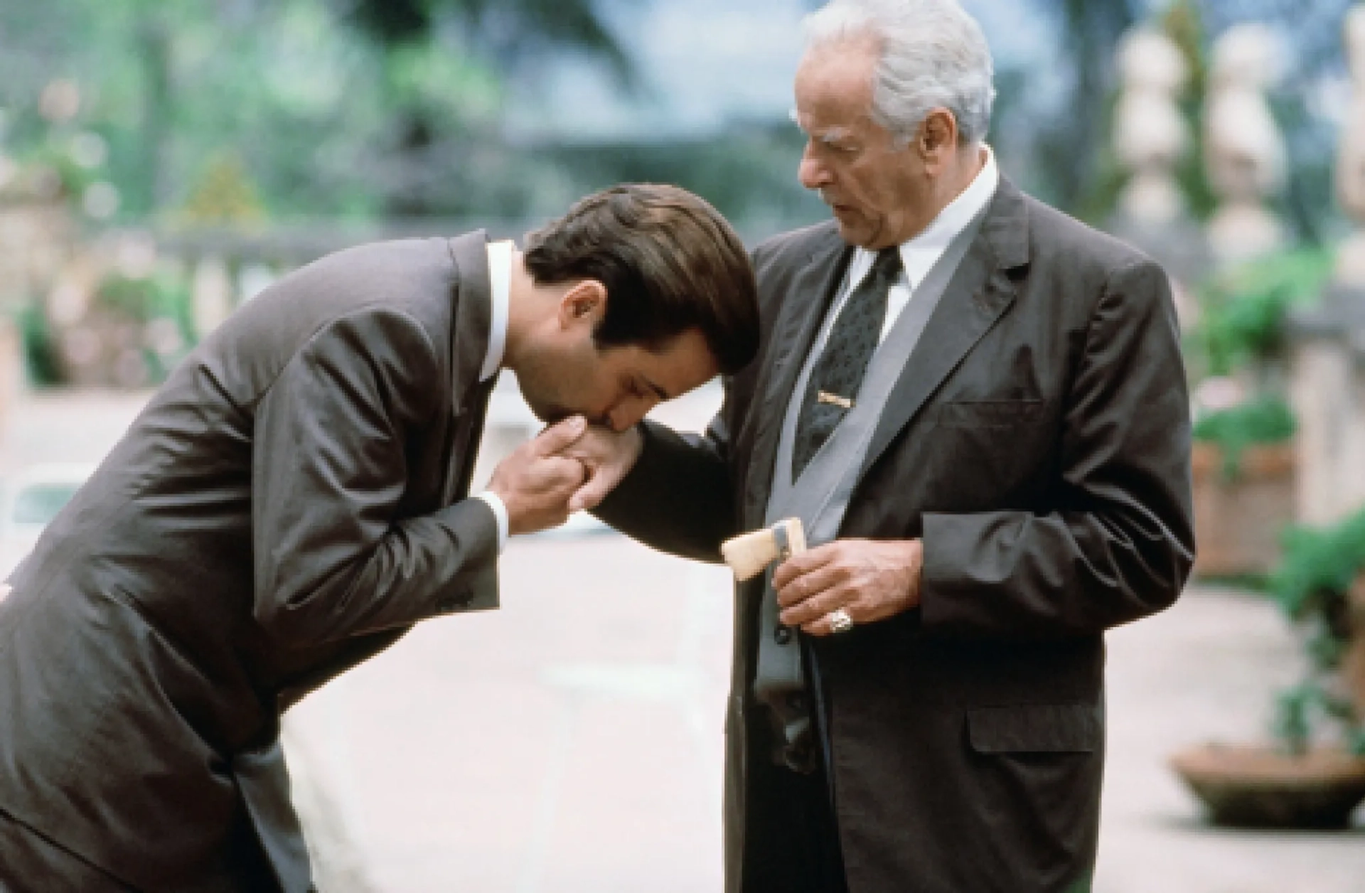 Andy Garcia and Eli Wallach in The Godfather Part III (1990)