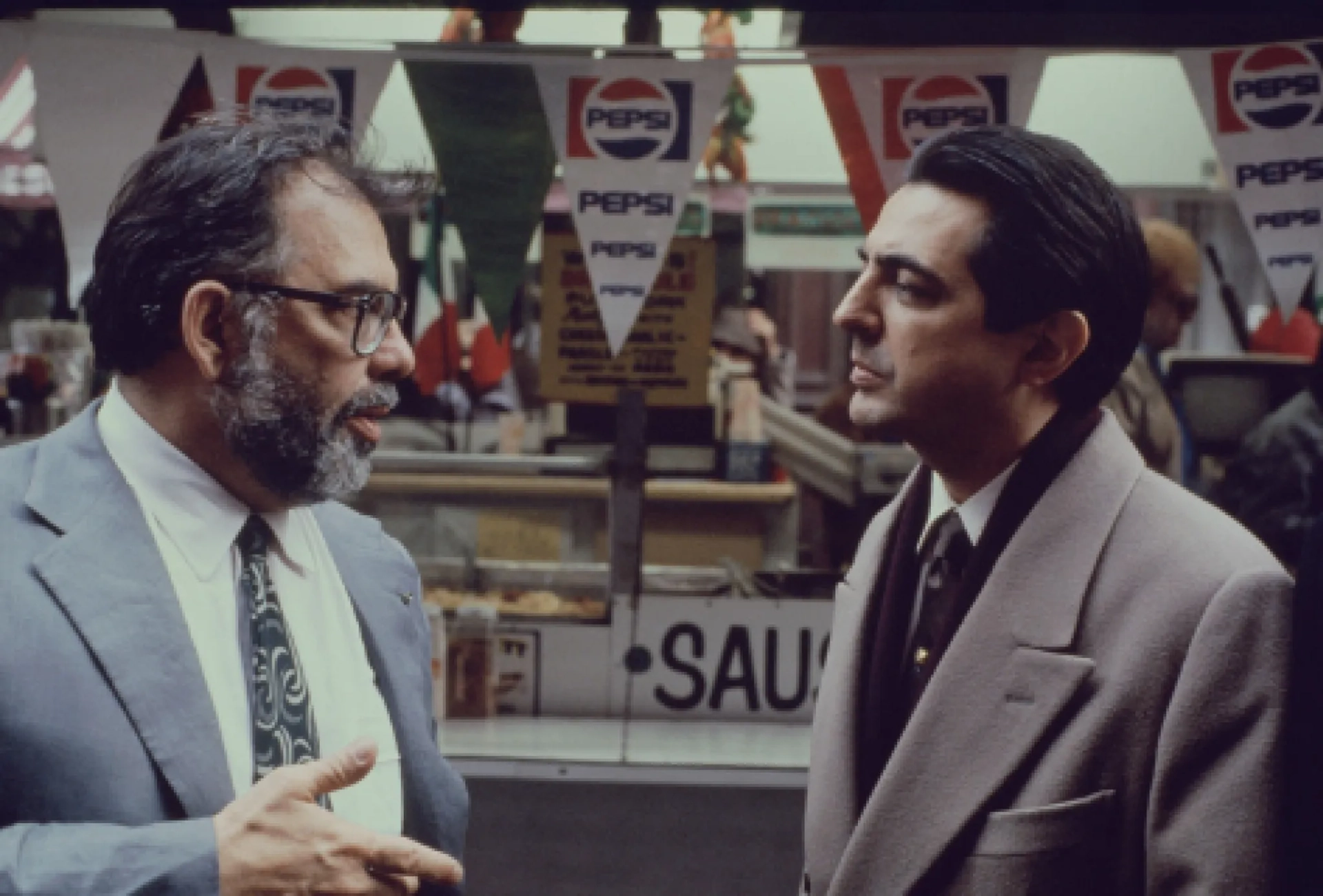 Francis Ford Coppola and Joe Mantegna in The Godfather Part III (1990)