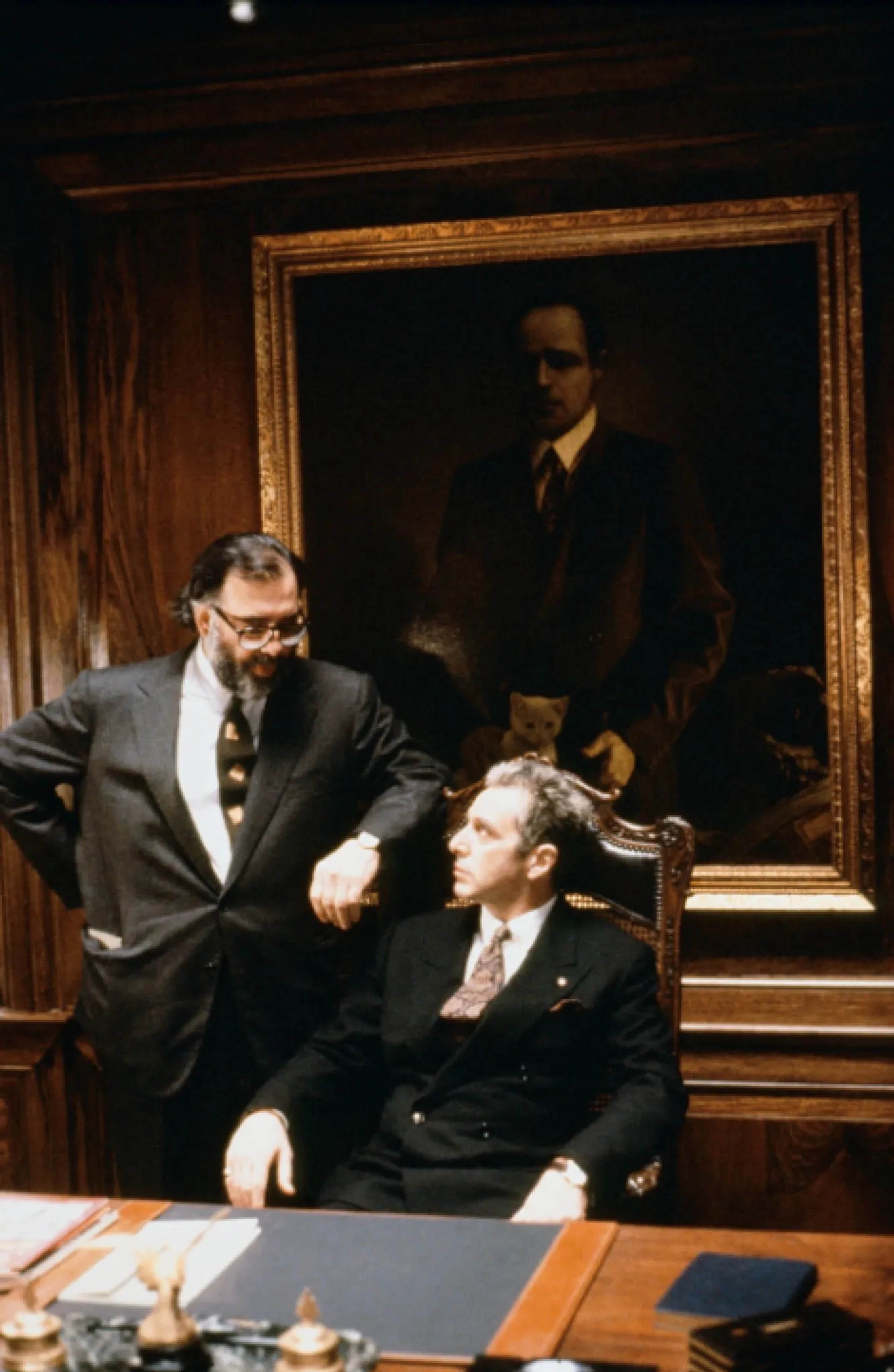 Al Pacino and Francis Ford Coppola in The Godfather Part III (1990)