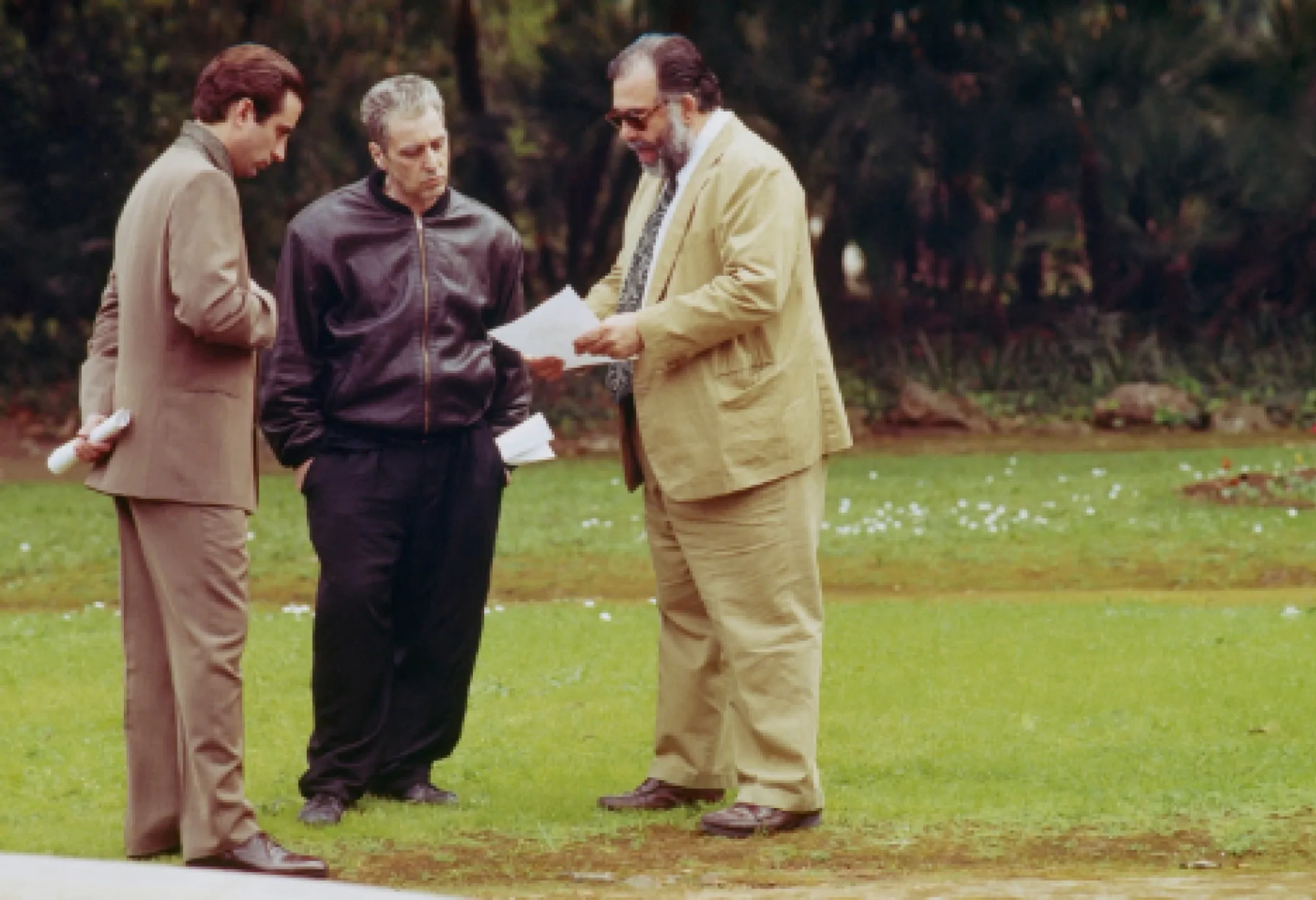 Al Pacino, Francis Ford Coppola, and Andy Garcia in The Godfather Part III (1990)