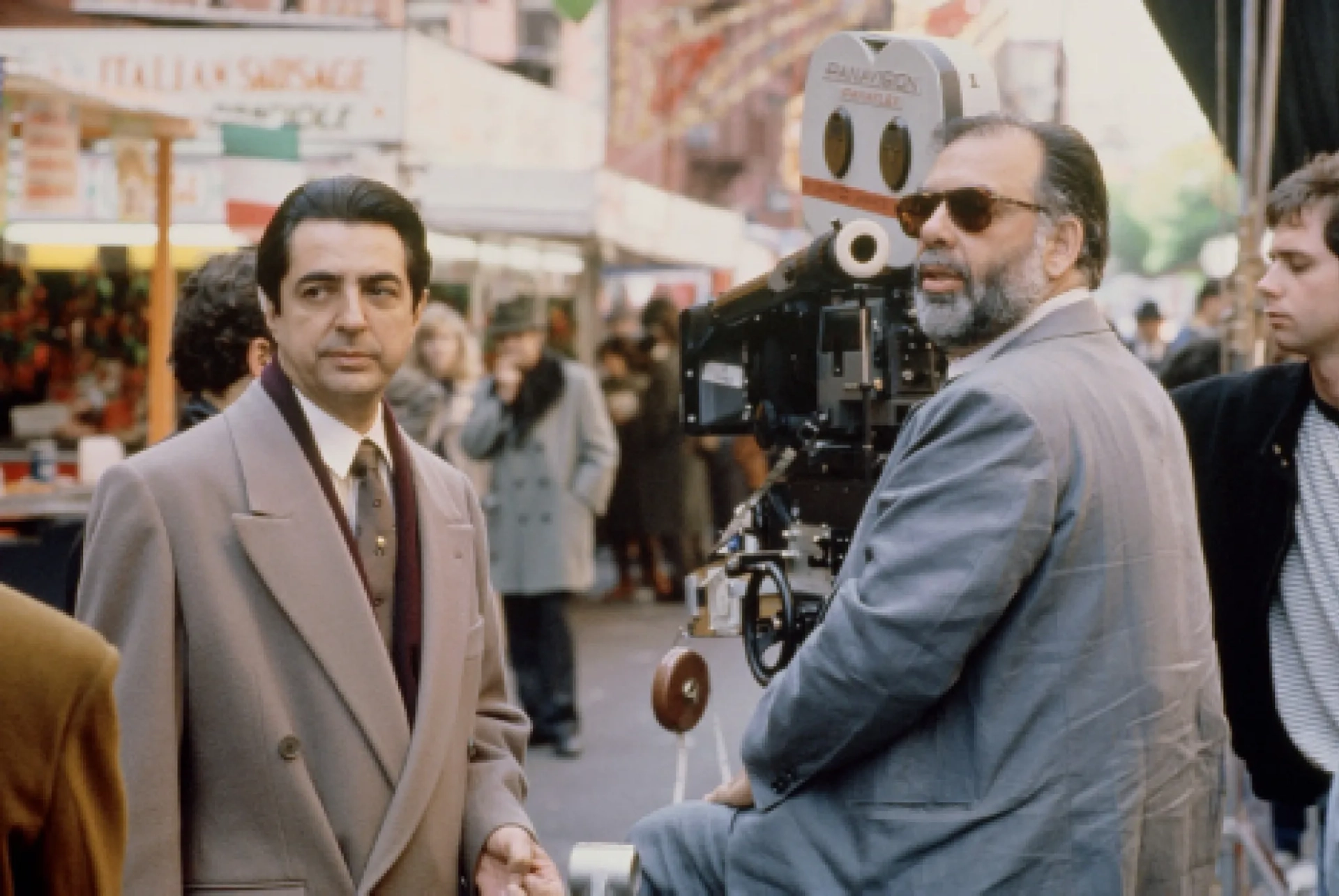 Francis Ford Coppola and Joe Mantegna in The Godfather Part III (1990)