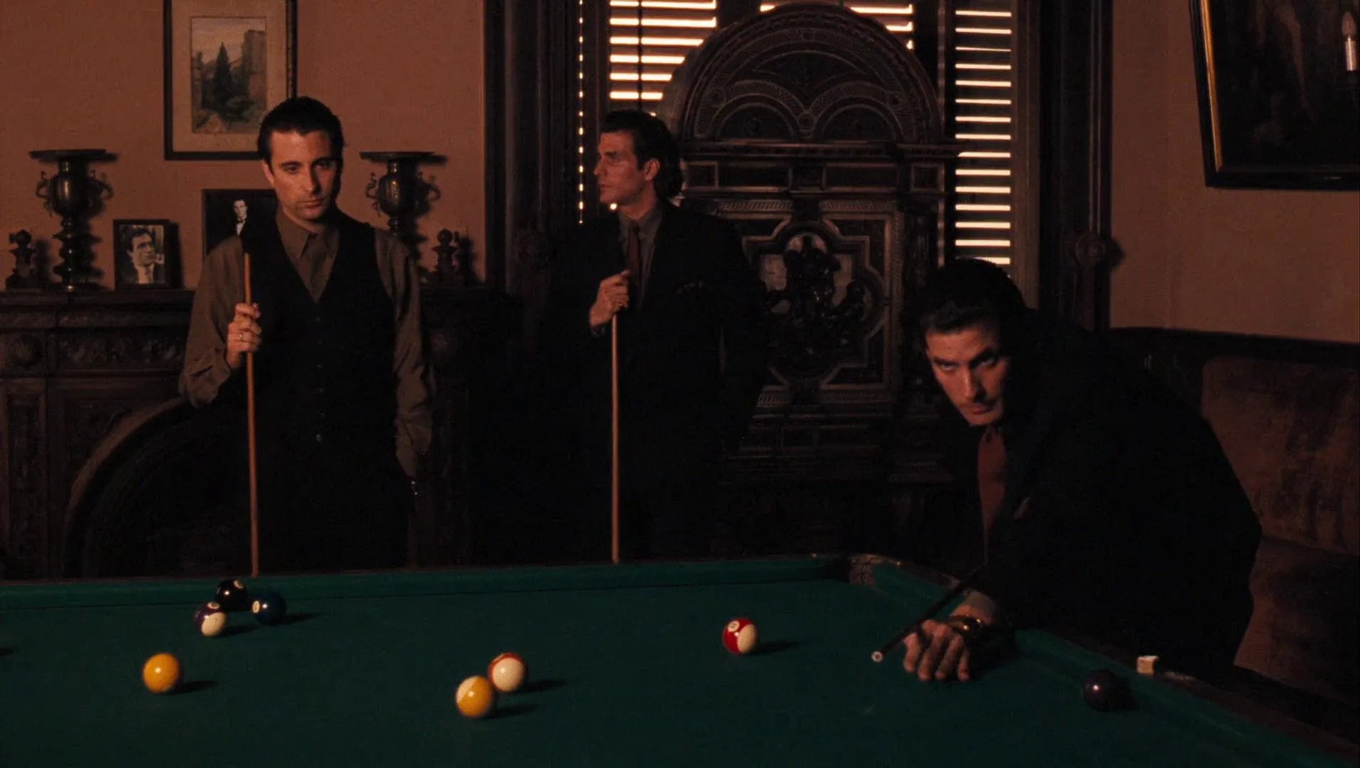 Andy Garcia, Carlos Miranda, and Rogerio Miranda in The Godfather Part III (1990)