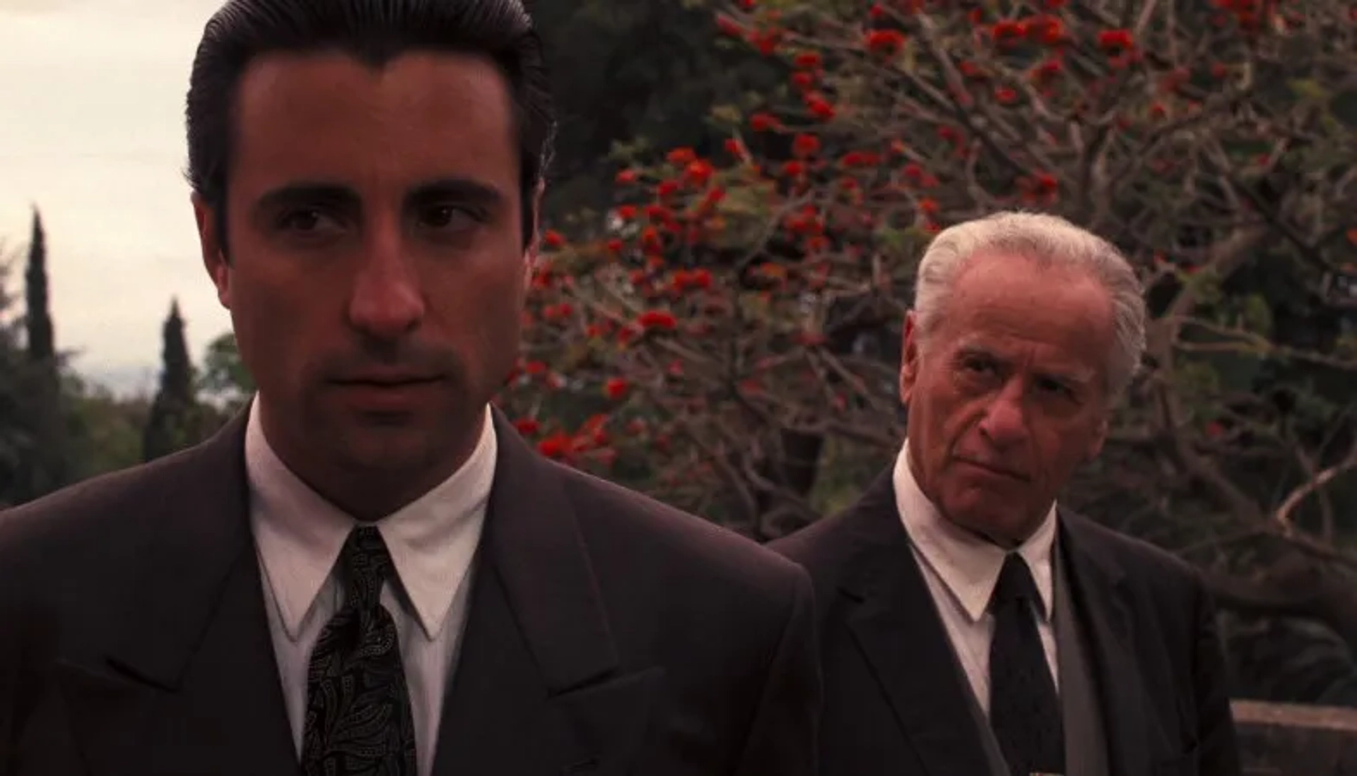 Andy Garcia and Eli Wallach in The Godfather Part III (1990)