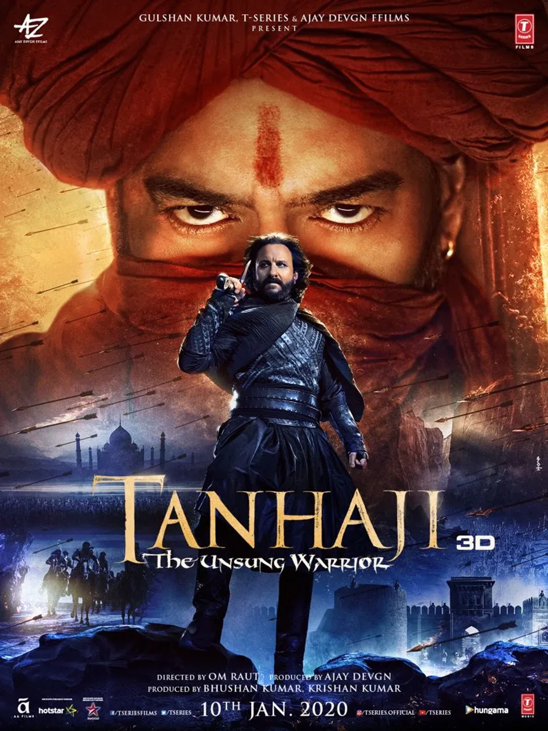 Ajay Devgn and Saif Ali Khan in Tanhaji: The Unsung Warrior (2020)