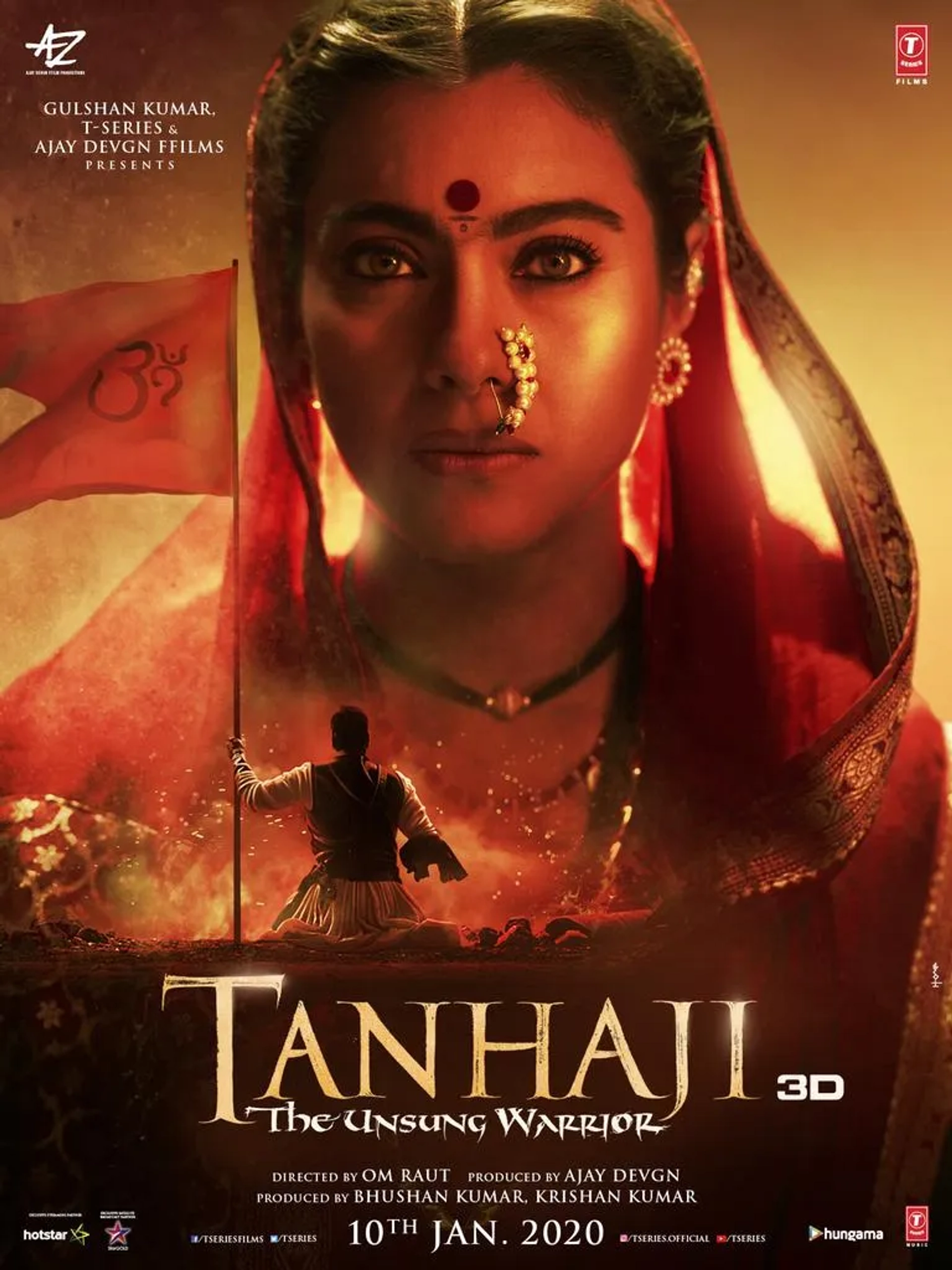 Kajol and Ajay Devgn in Tanhaji: The Unsung Warrior (2020)