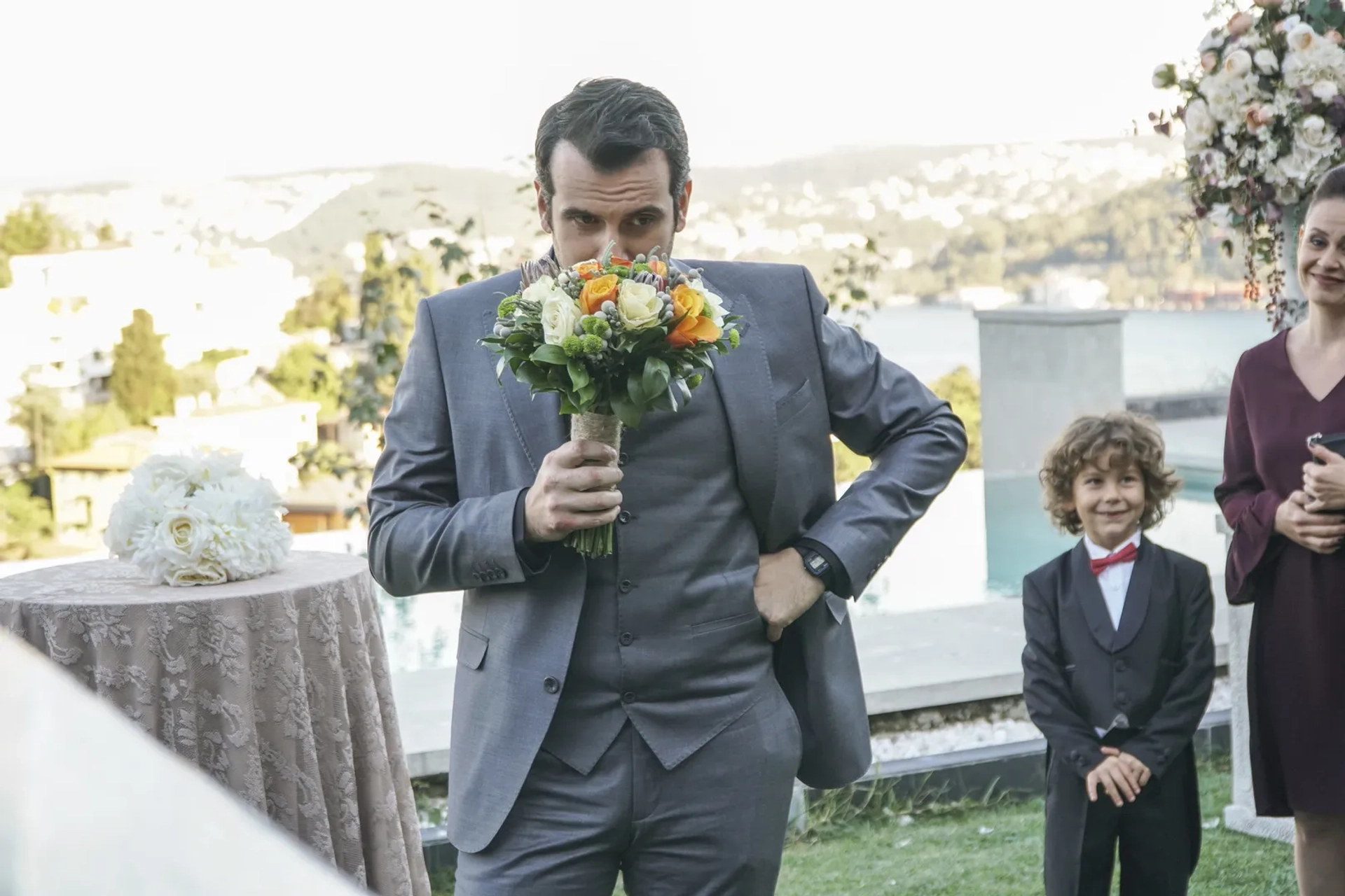 Özlem Türay, Berk Yaygin, and Alihan Türkdemir in Dolunay (2017)