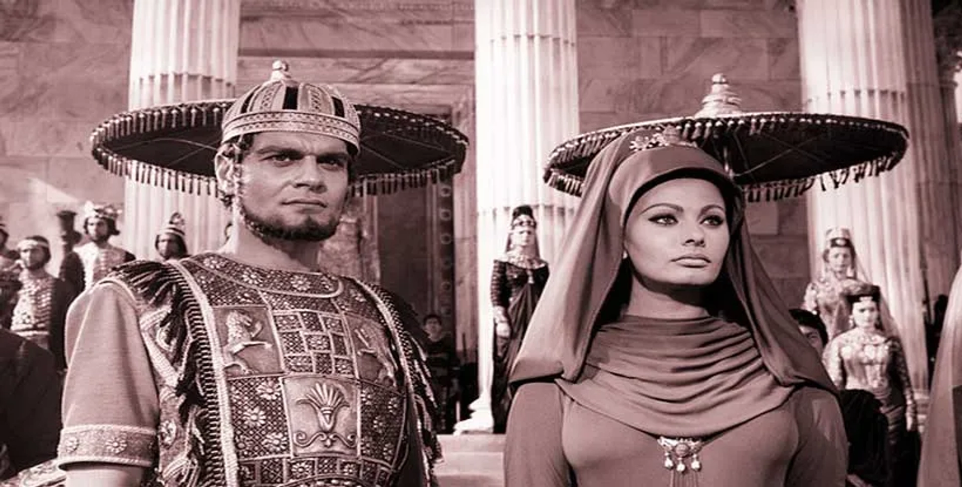 Sophia Loren and Omar Sharif in The Fall of the Roman Empire (1964)