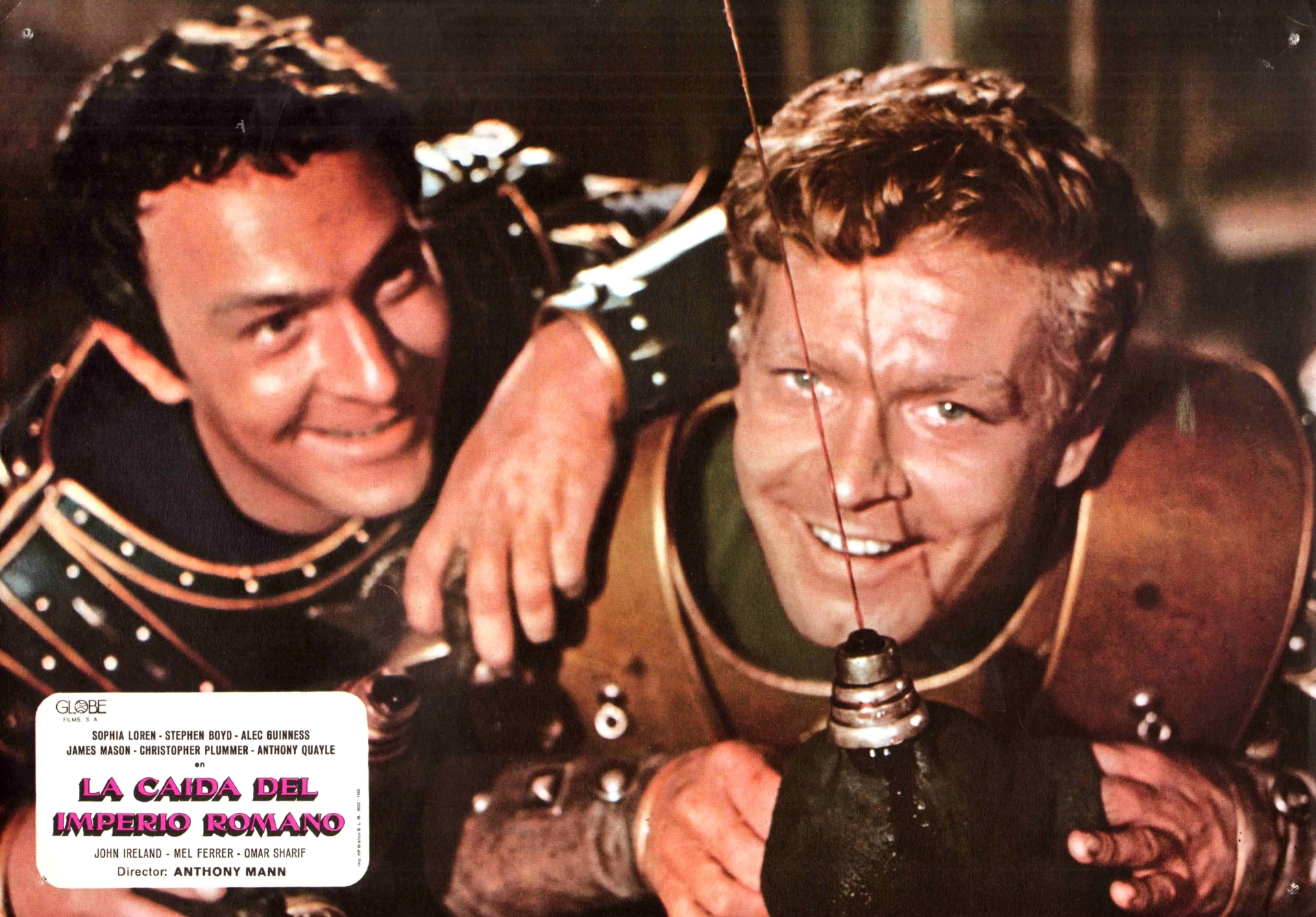 Stephen Boyd and Christopher Plummer in The Fall of the Roman Empire (1964)