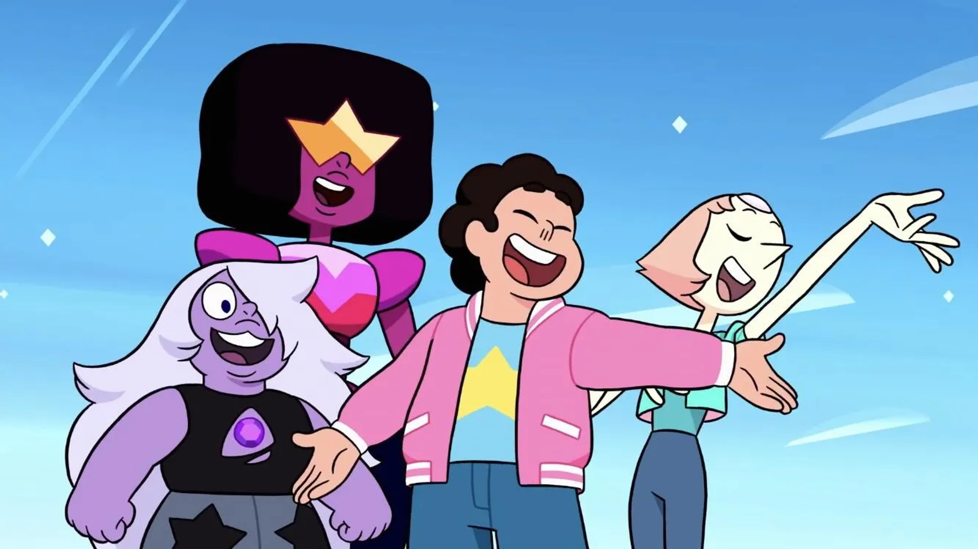 Deedee Magno, Estelle, Michaela Dietz, and Zach Callison in Steven Universe: The Movie (2019)