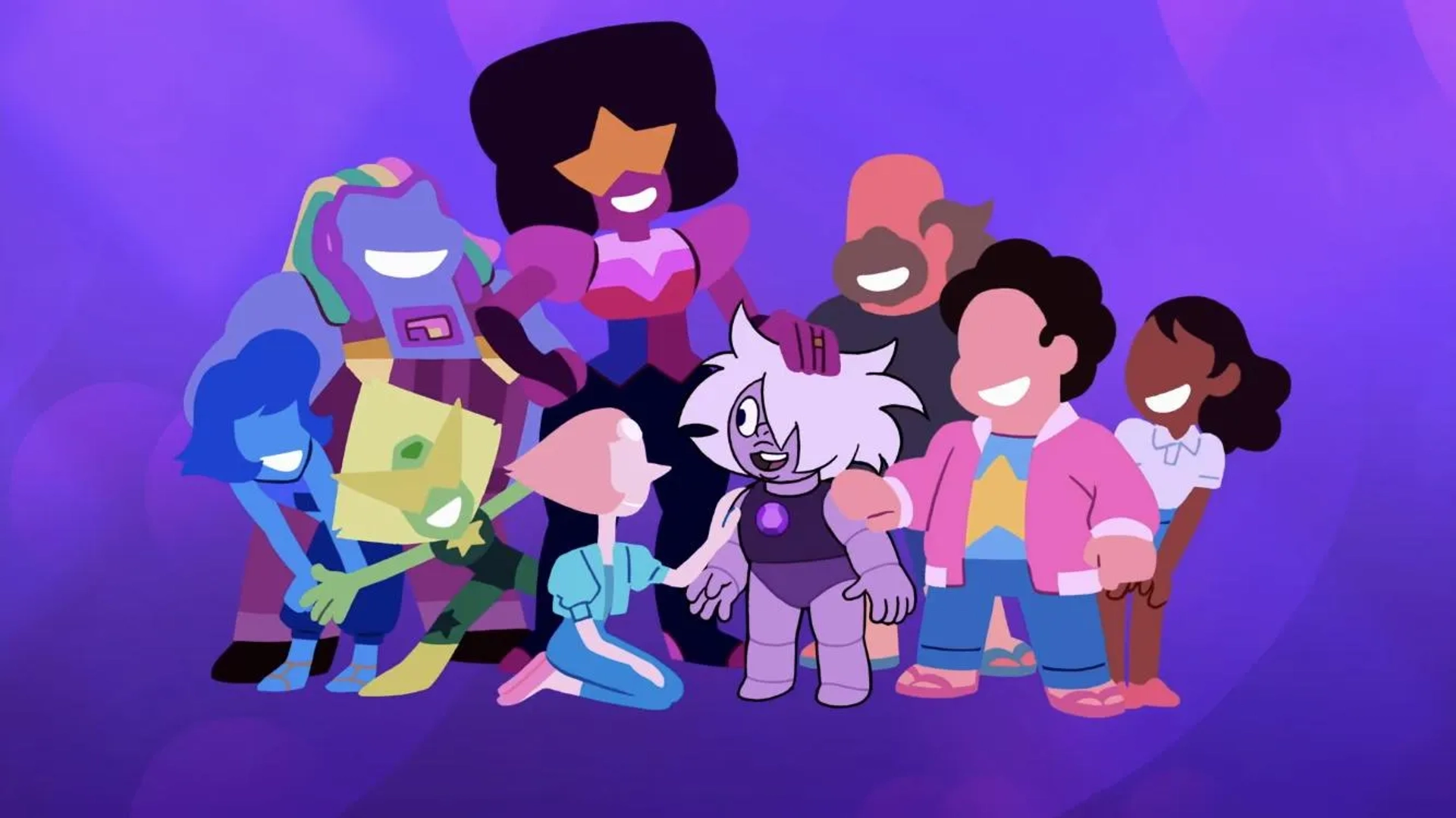 Deedee Magno, Jennifer Paz, Tom Scharpling, Estelle, Grace Rolek, Shelby Rabara, Michaela Dietz, Uzo Aduba, and Zach Callison in Steven Universe: The Movie (2019)