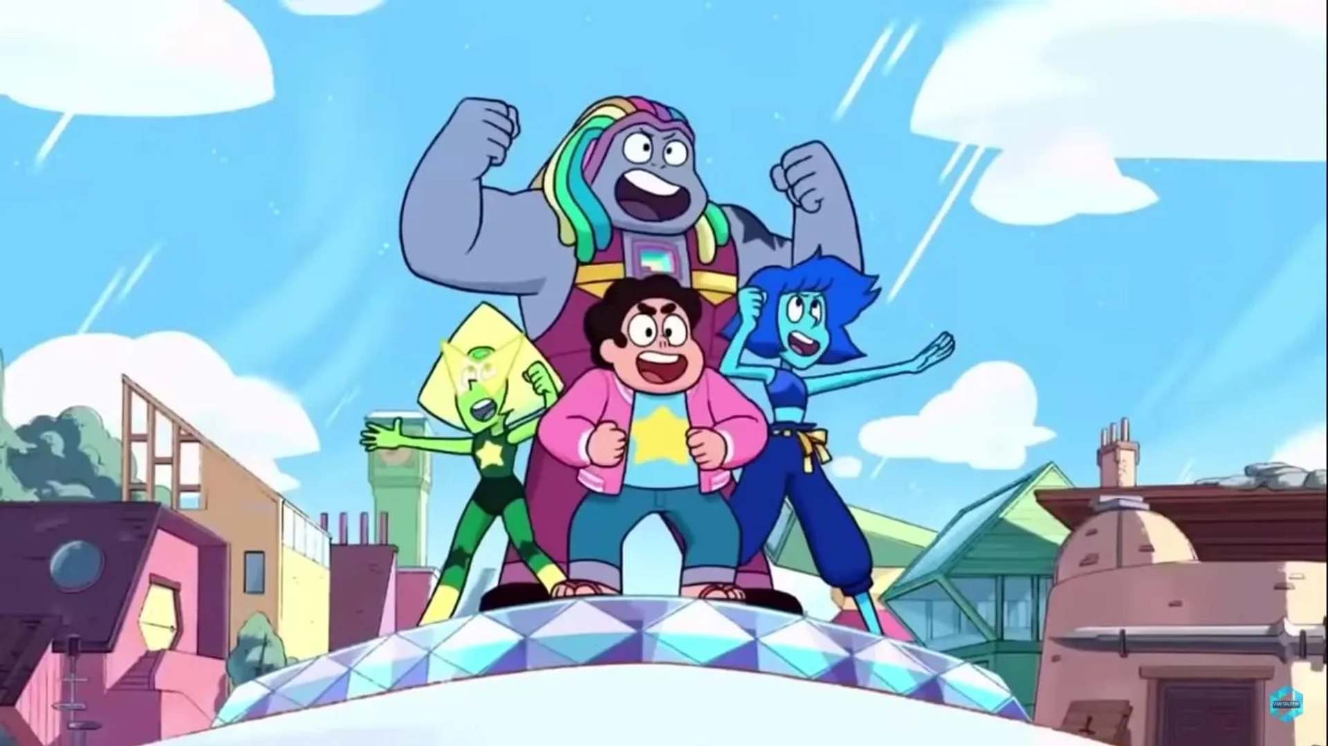 Jennifer Paz, Shelby Rabara, Uzo Aduba, and Zach Callison in Steven Universe: The Movie (2019)