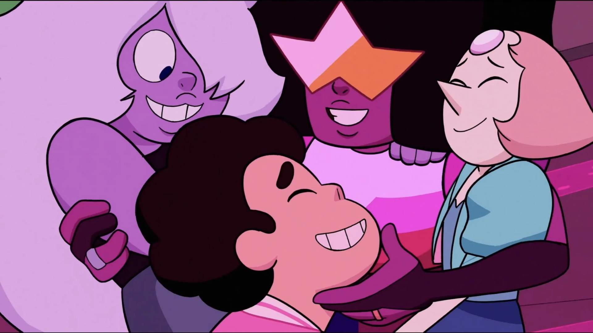 Deedee Magno, Estelle, Michaela Dietz, and Zach Callison in Steven Universe: The Movie (2019)