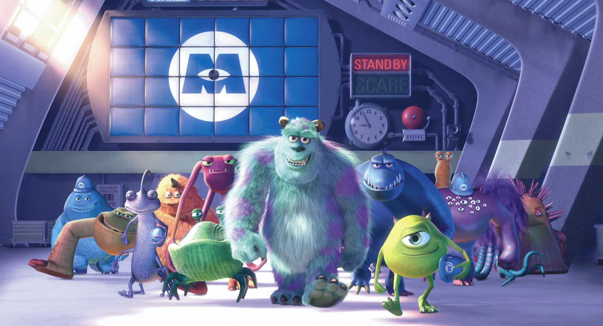 Steve Buscemi, Billy Crystal, John Goodman, Bobby Edner, Samuel Lord Black, Pete Docter, Sherry Lynn, Danny Mann, Mona Marshall, Kay Panabaker, Josh Qualtieri, Guido Quaroni, Joe Ranft, Lee Unkrich, and Noah Luke in Monsters, Inc. (2001)