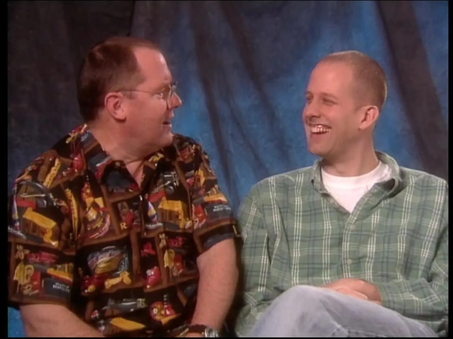 John Lasseter and Pete Docter in Monsters, Inc. (2001)