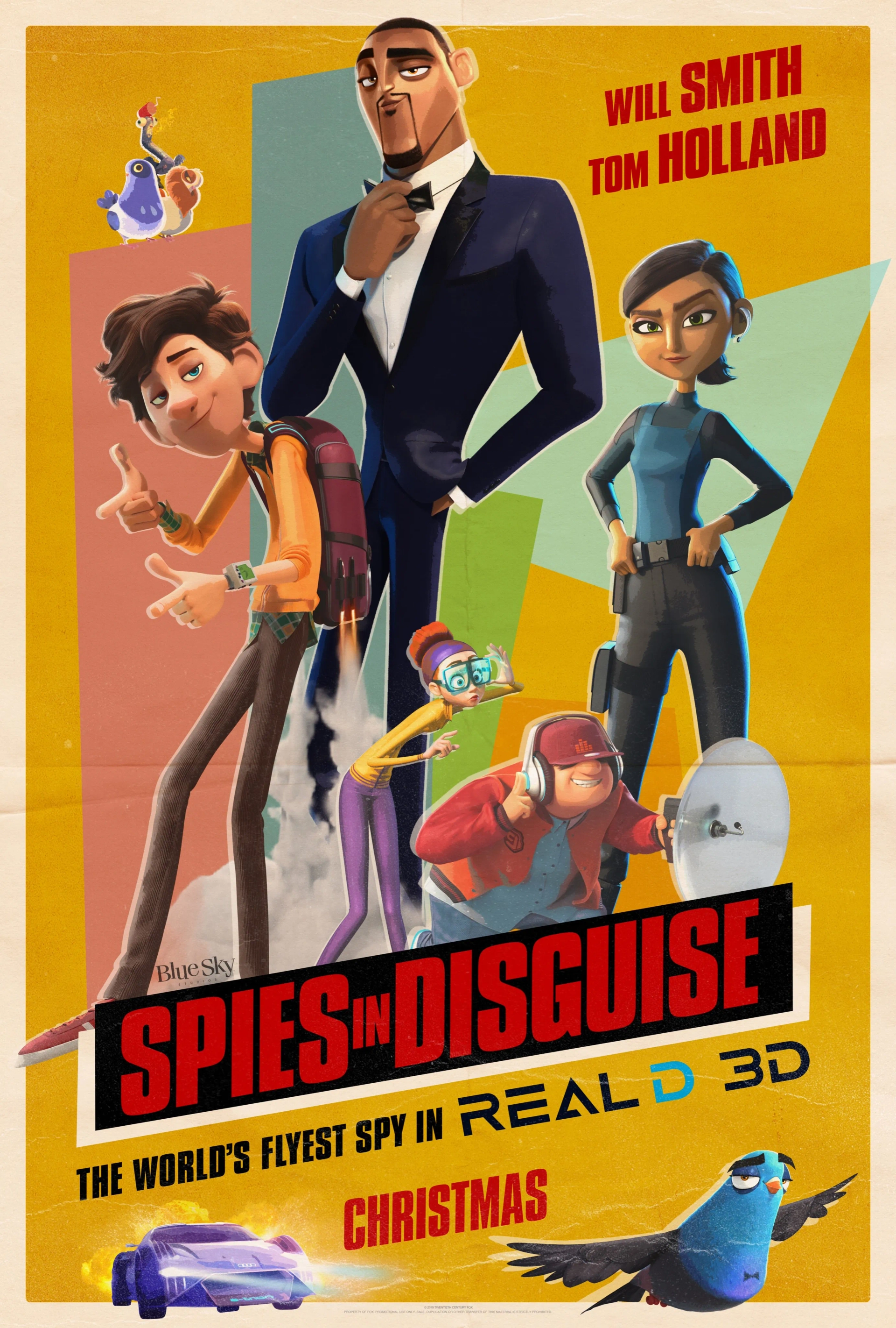 Will Smith, Rashida Jones, Kimberly Brooks, DJ Khaled, Karen Gillan, and Tom Holland in Spies in Disguise (2019)