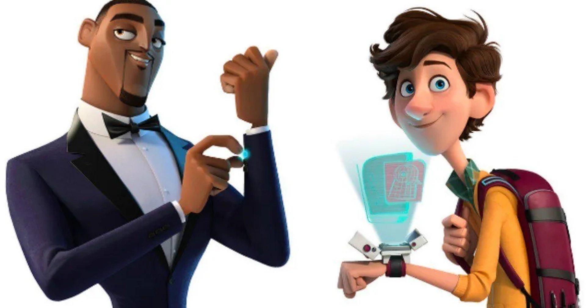 Will Smith and Tom Holland in Spies in Disguise (2019)