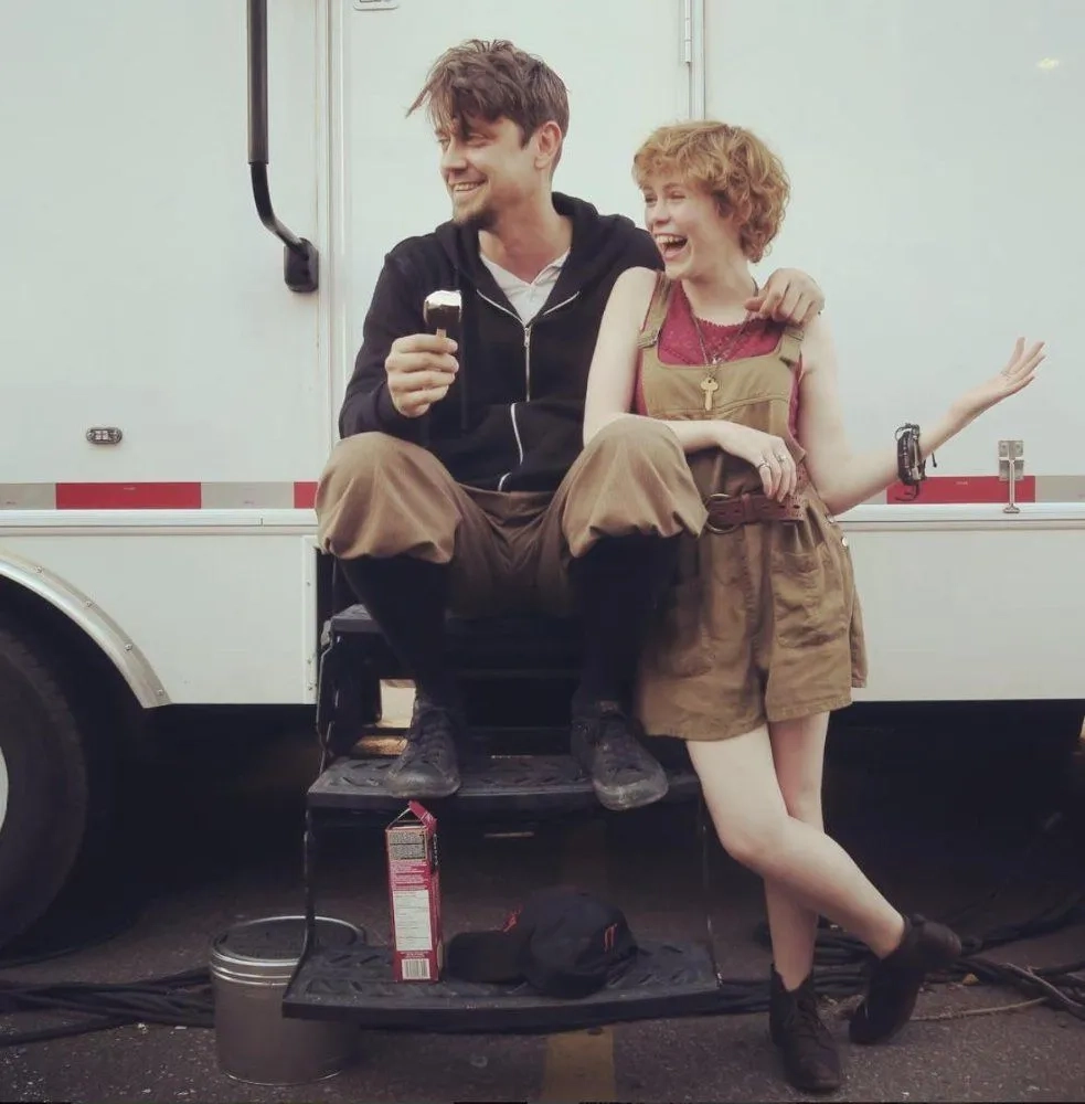 Andy Muschietti and Sophia Lillis in It (2017)
