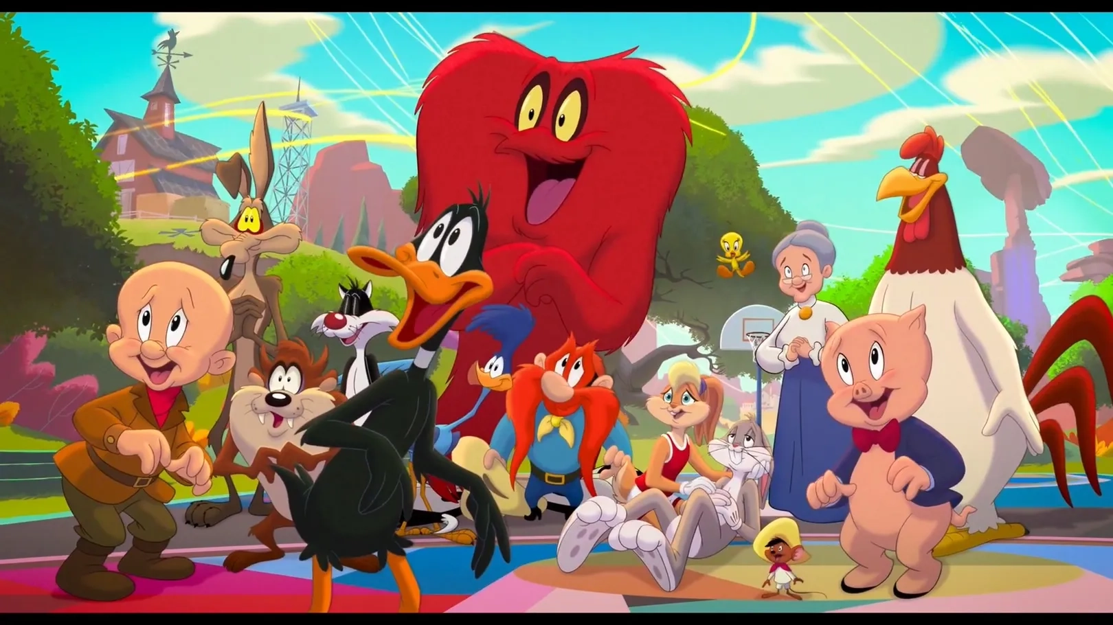 Bob Bergen, Jeff Bergman, Gabriel Iglesias, Candi Milo, Fred Tatasciore, Eric Bauza, and Zendaya in Space Jam: A New Legacy (2021)