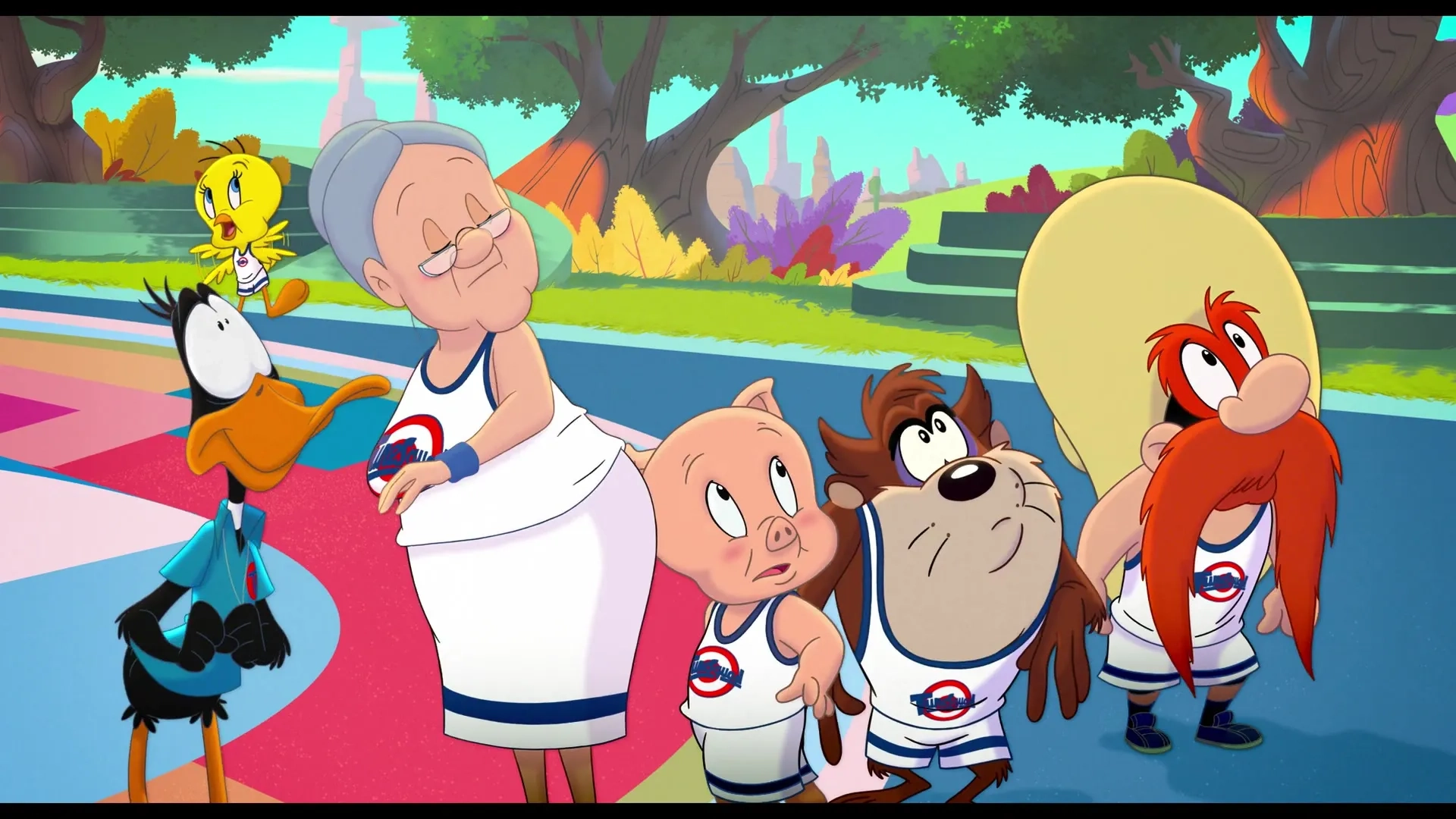 Bob Bergen, Candi Milo, Fred Tatasciore, and Eric Bauza in Space Jam: A New Legacy (2021)