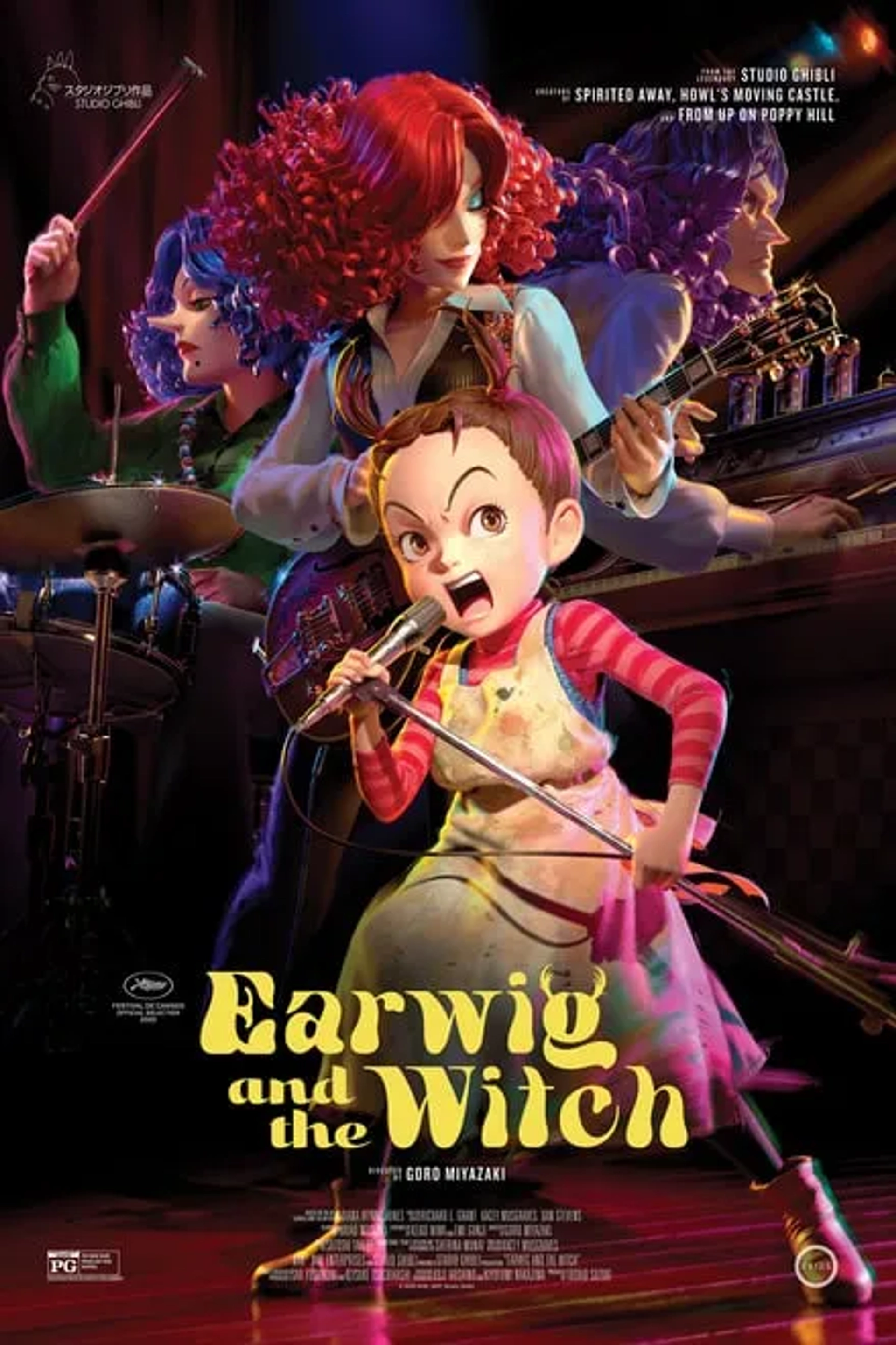 Taylor Henderson, Kokoro Hirasawa, and Jazmín Abuín in Earwig and the Witch (2020)