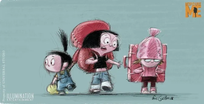 Miranda Cosgrove, Elsie Fisher, and Dana Gaier in Despicable Me (2010)