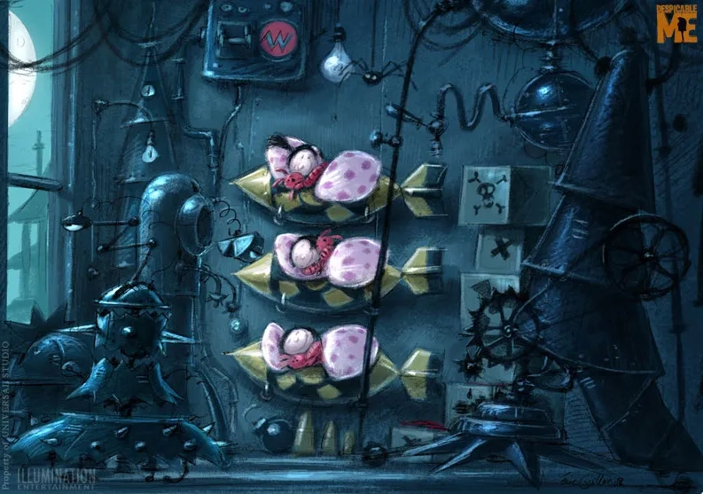 Miranda Cosgrove, Elsie Fisher, and Dana Gaier in Despicable Me (2010)