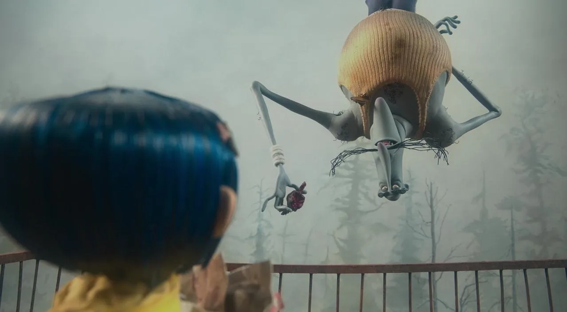 Dakota Fanning and Ian McShane in Coraline (2009)