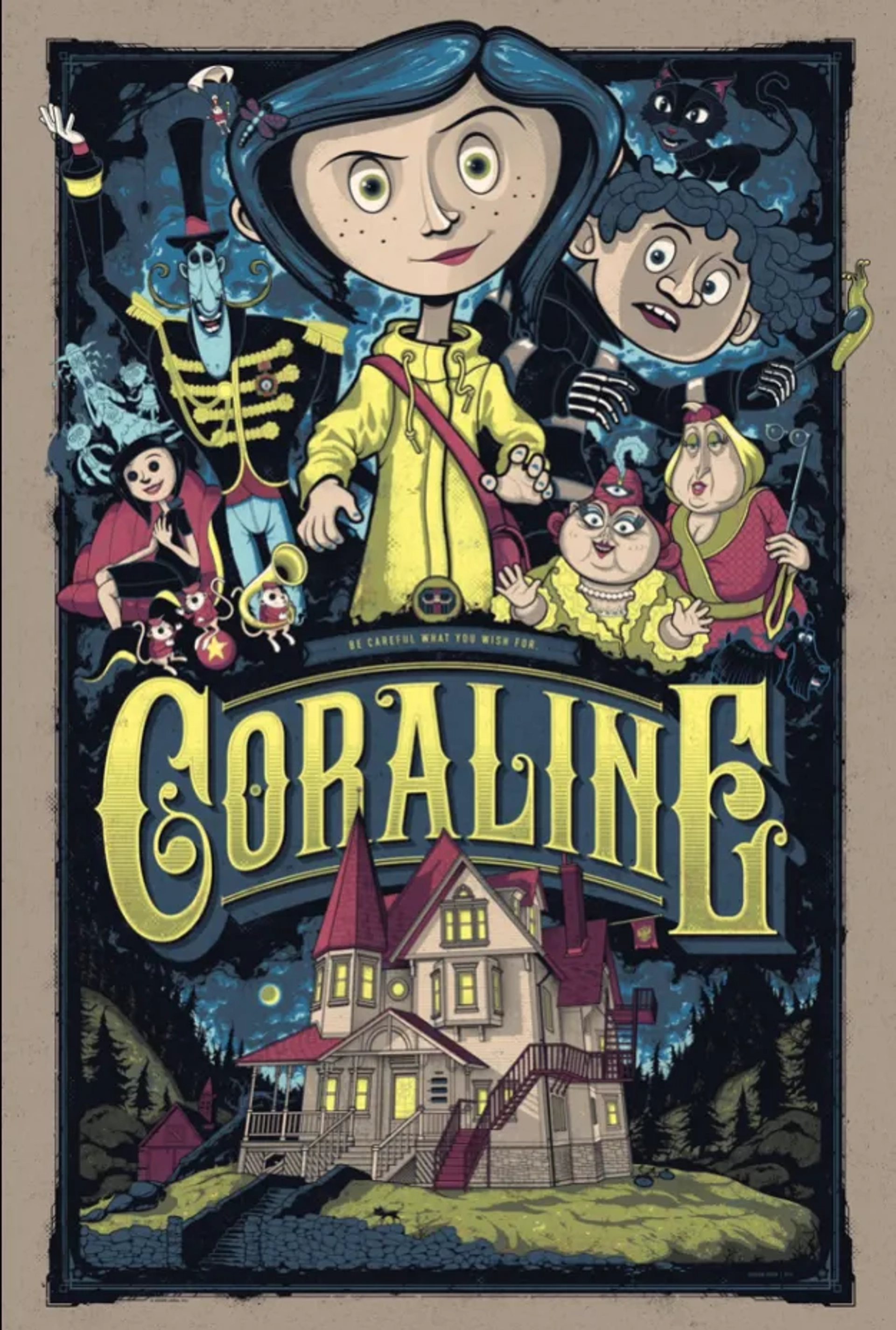 Teri Hatcher, Robert Bailey Jr., Keith David, Dakota Fanning, Dawn French, Ian McShane, and Jennifer Saunders in Coraline (2009)