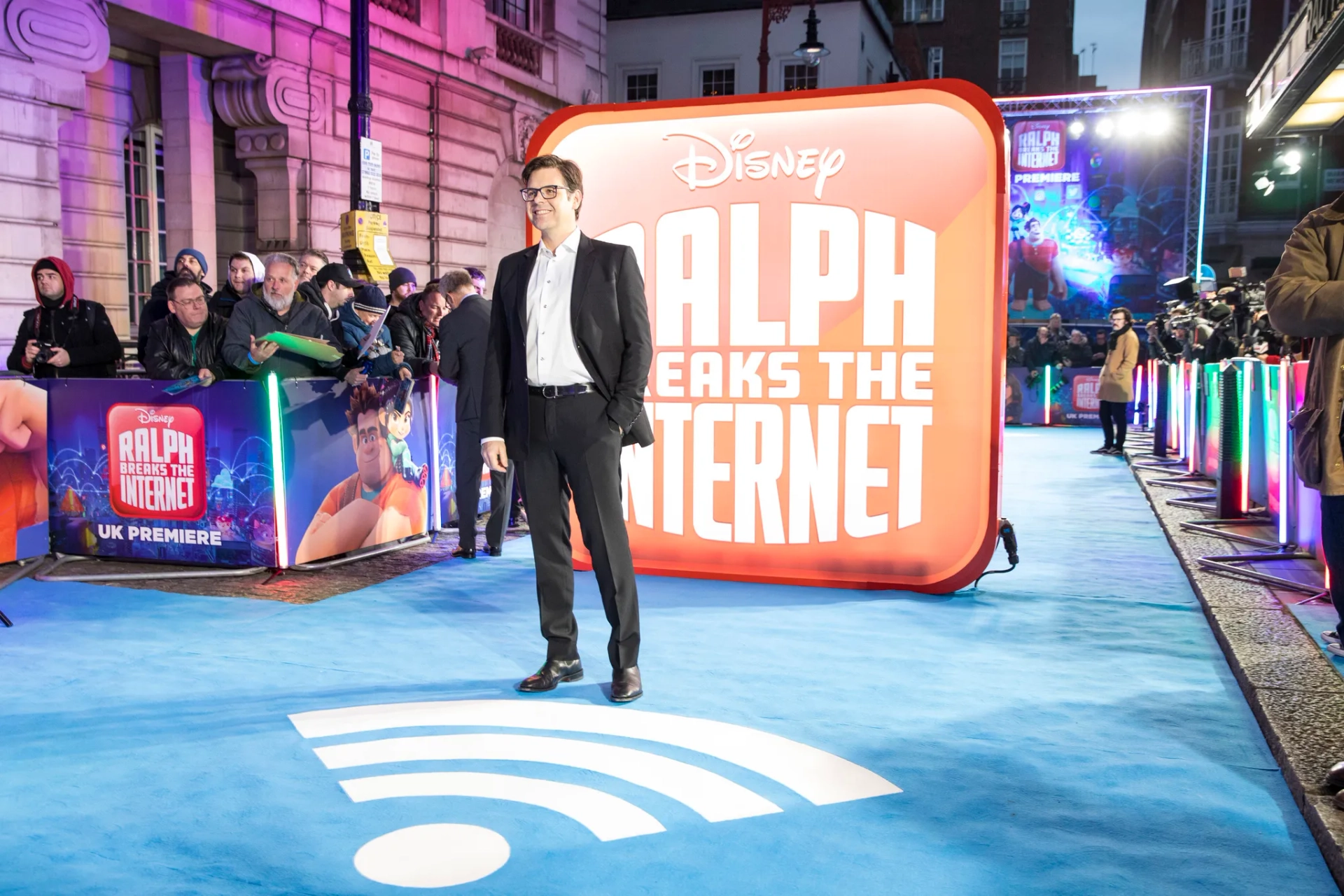 Phil Johnston at an event for Ralph Breaks the Internet (2018)