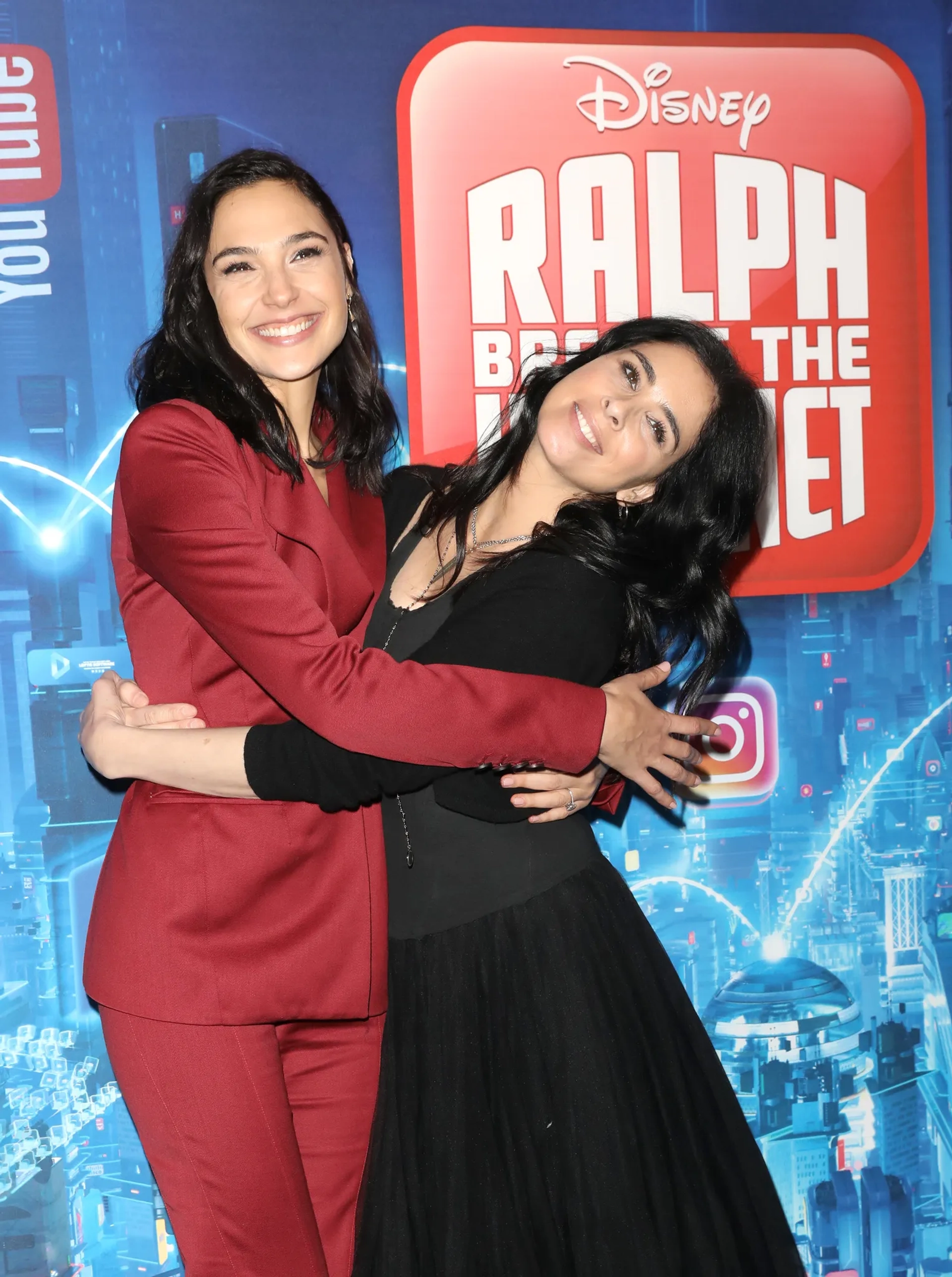 Sarah Silverman and Gal Gadot at an event for Ralph Breaks the Internet (2018)