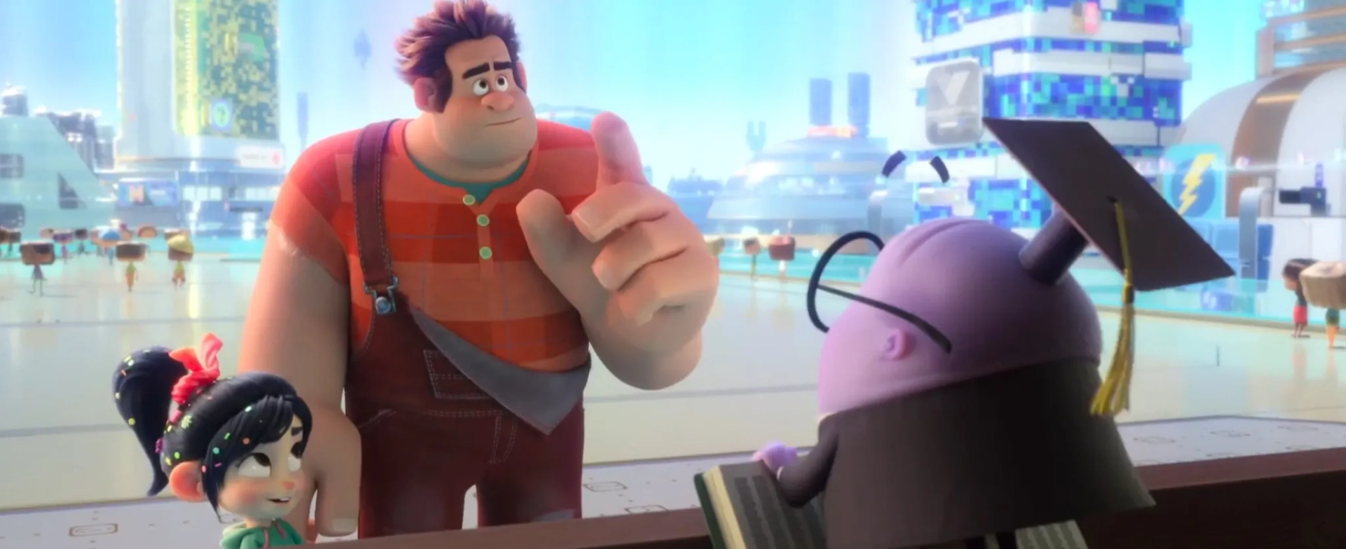 John C. Reilly, Sarah Silverman, and Alan Tudyk in Ralph Breaks the Internet (2018)