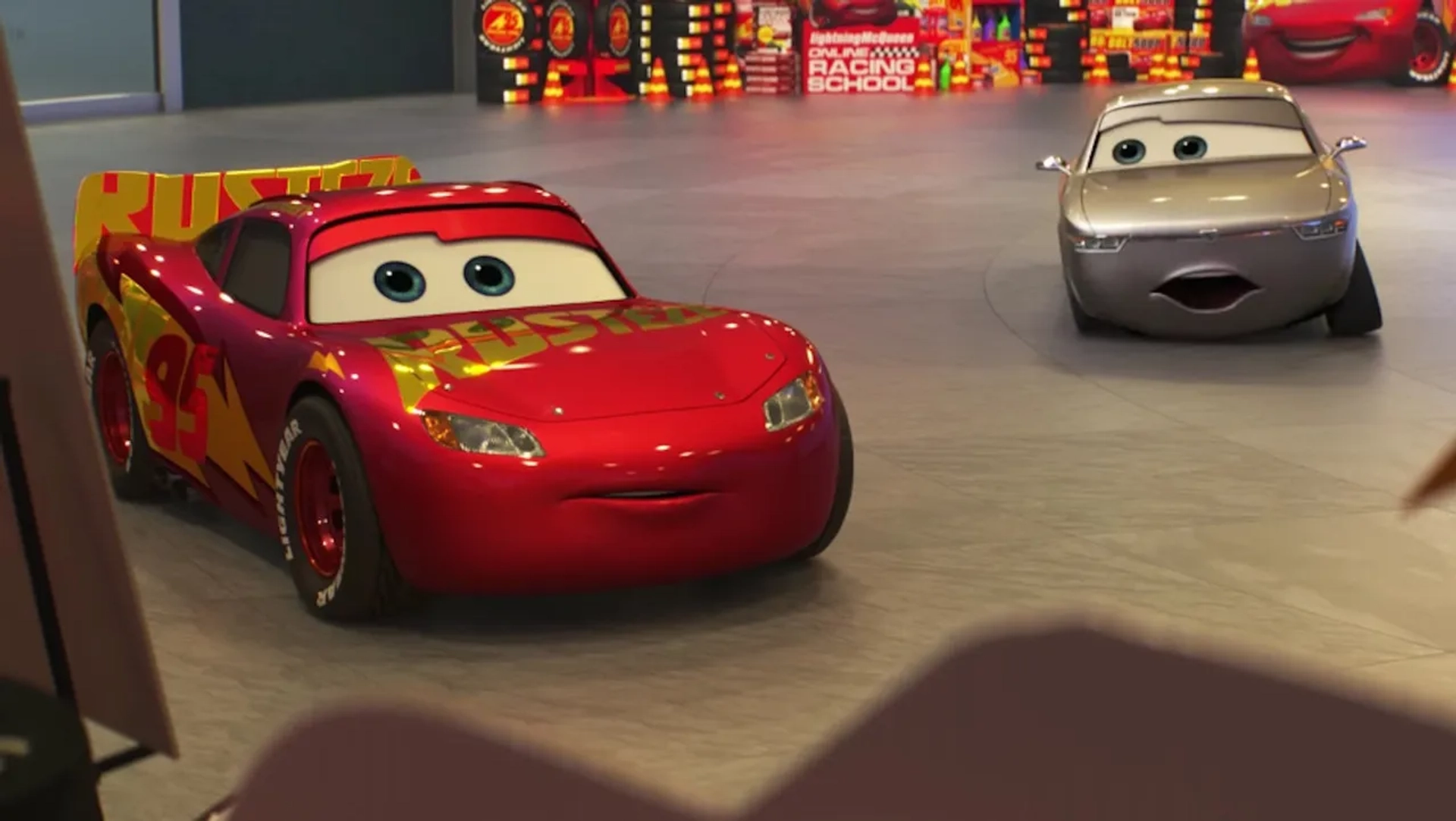 Owen Wilson and Nathan Fillion in Cars 3 (2017)