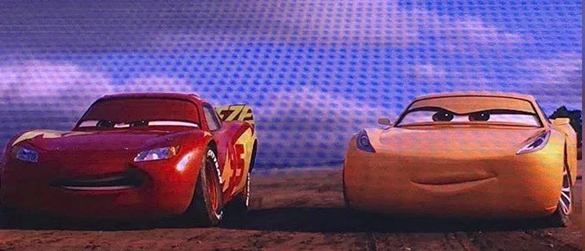 Owen Wilson and Cristela Alonzo in Cars 3 (2017)