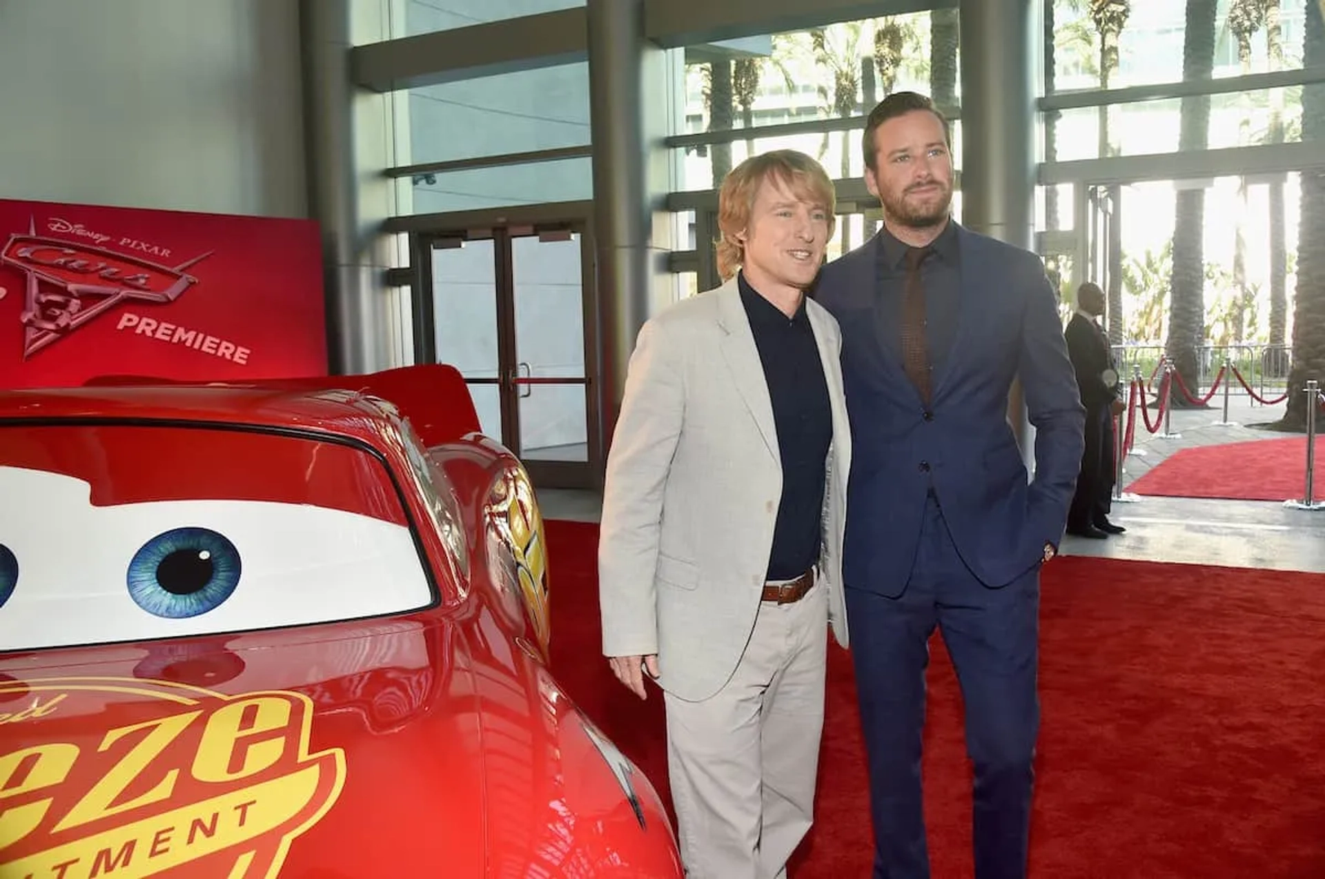 Owen Wilson and Armie Hammer at an event for Cars 3 (2017)