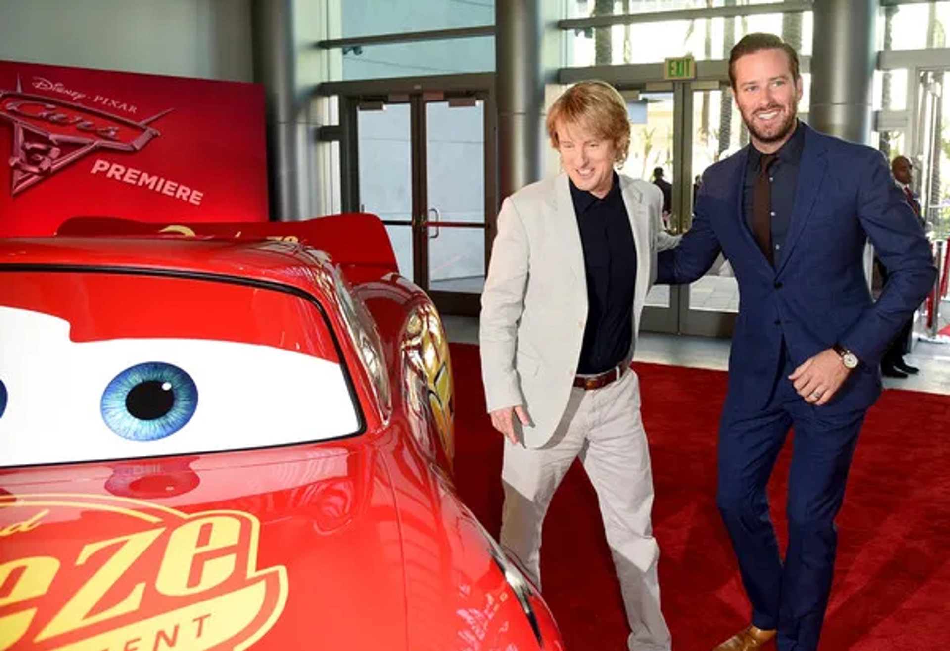 Owen Wilson and Armie Hammer at an event for Cars 3 (2017)