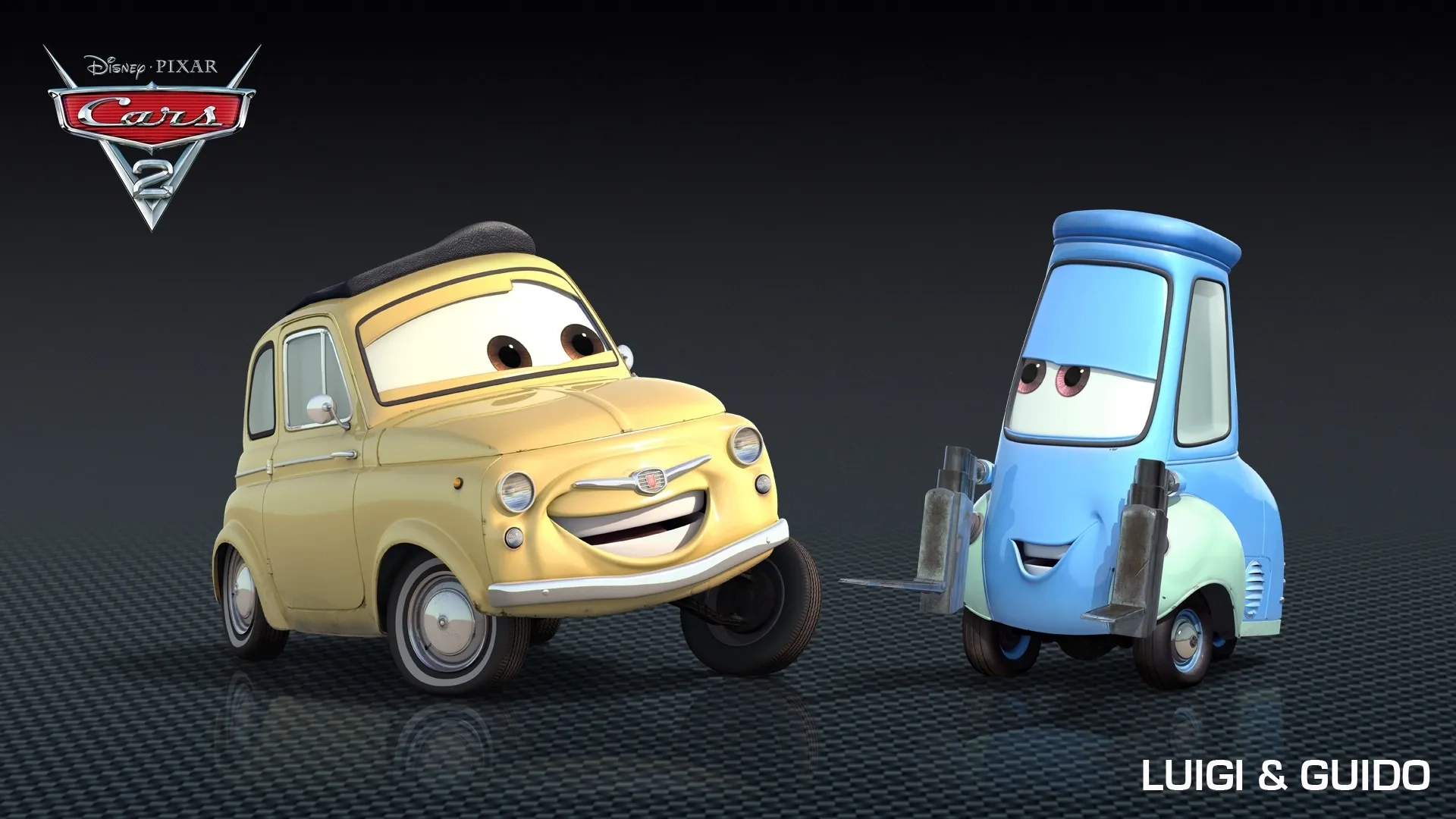 Tony Shalhoub and Guido Quaroni in Cars 2 (2011)